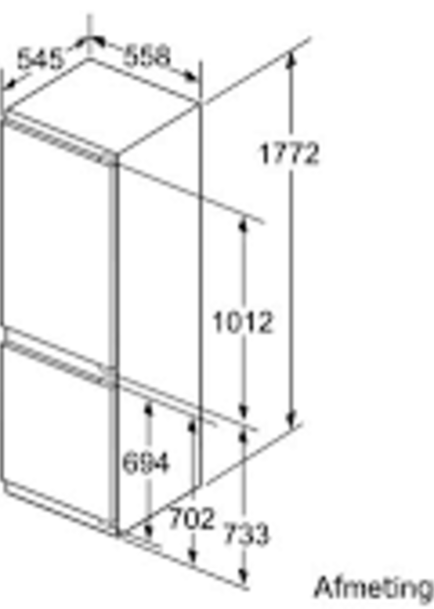 Siemens KI86SSDE0 inbouw koel/vriescombinatie