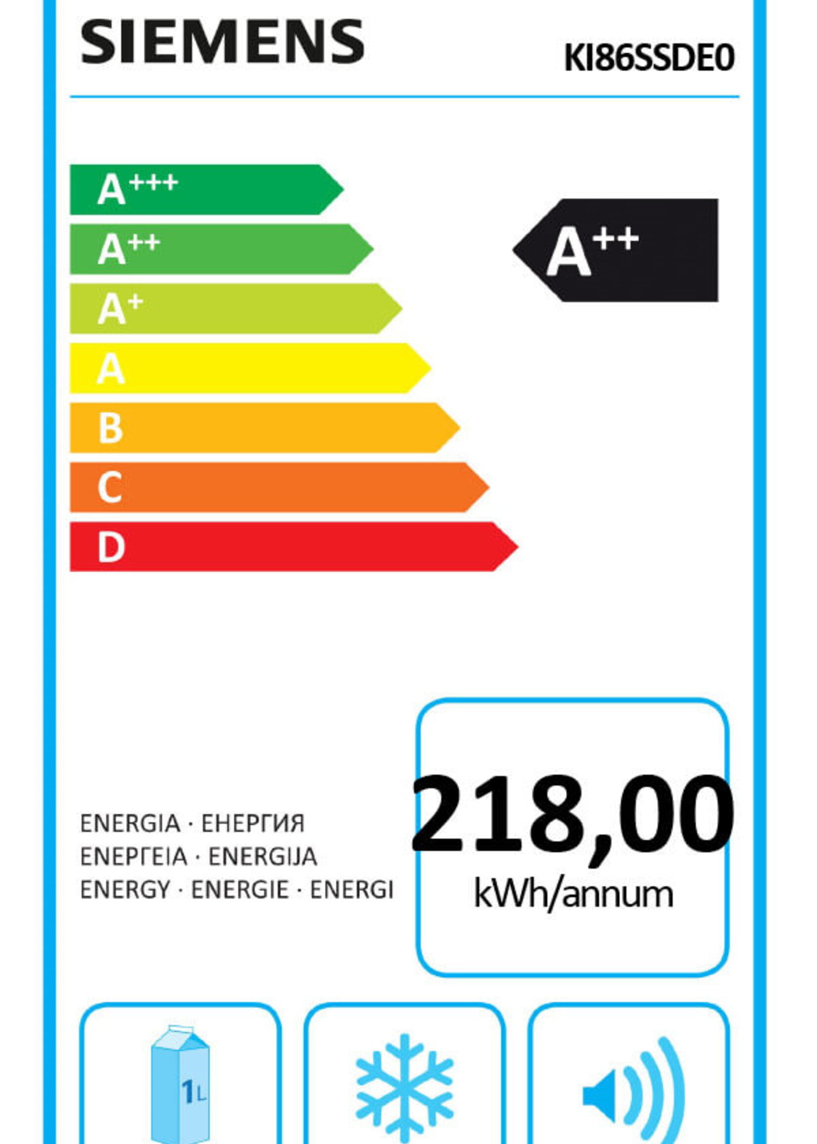 Siemens KI86SSDE0 inbouw koel/vriescombinatie