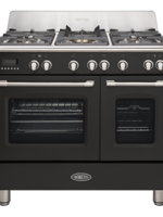 Boretti CFBG902ZW fornuis zwart - 90 cm