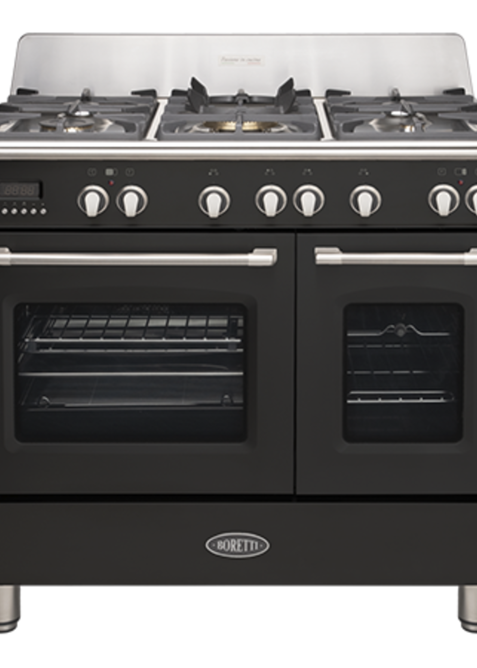 Boretti CFBG902ZW fornuis zwart - 90 cm