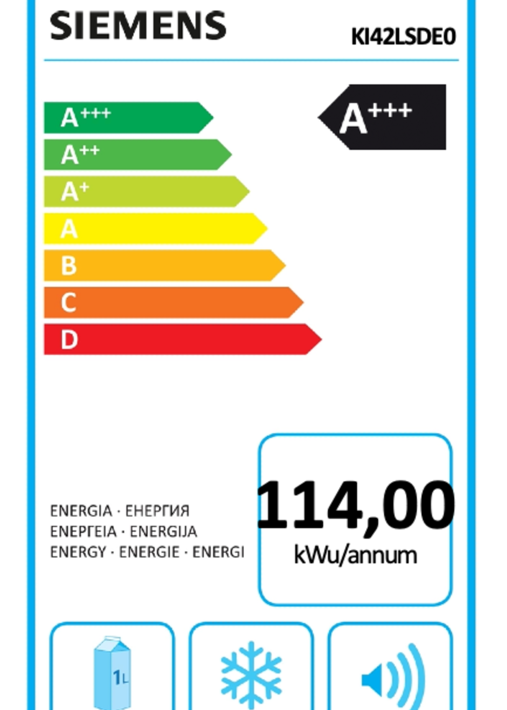 Siemens KI42LSDE0 koelkast met vriesvak