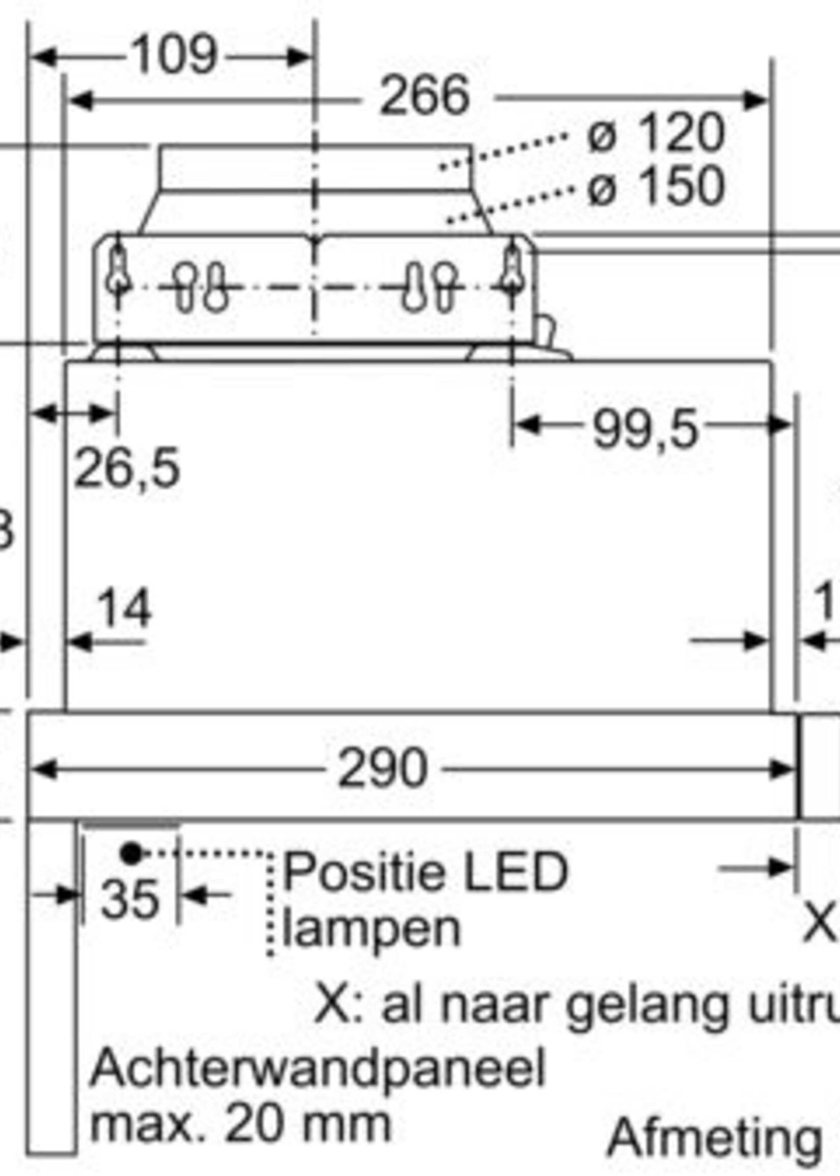 Bosch DFM064A52 vlakscherm afzuigkap