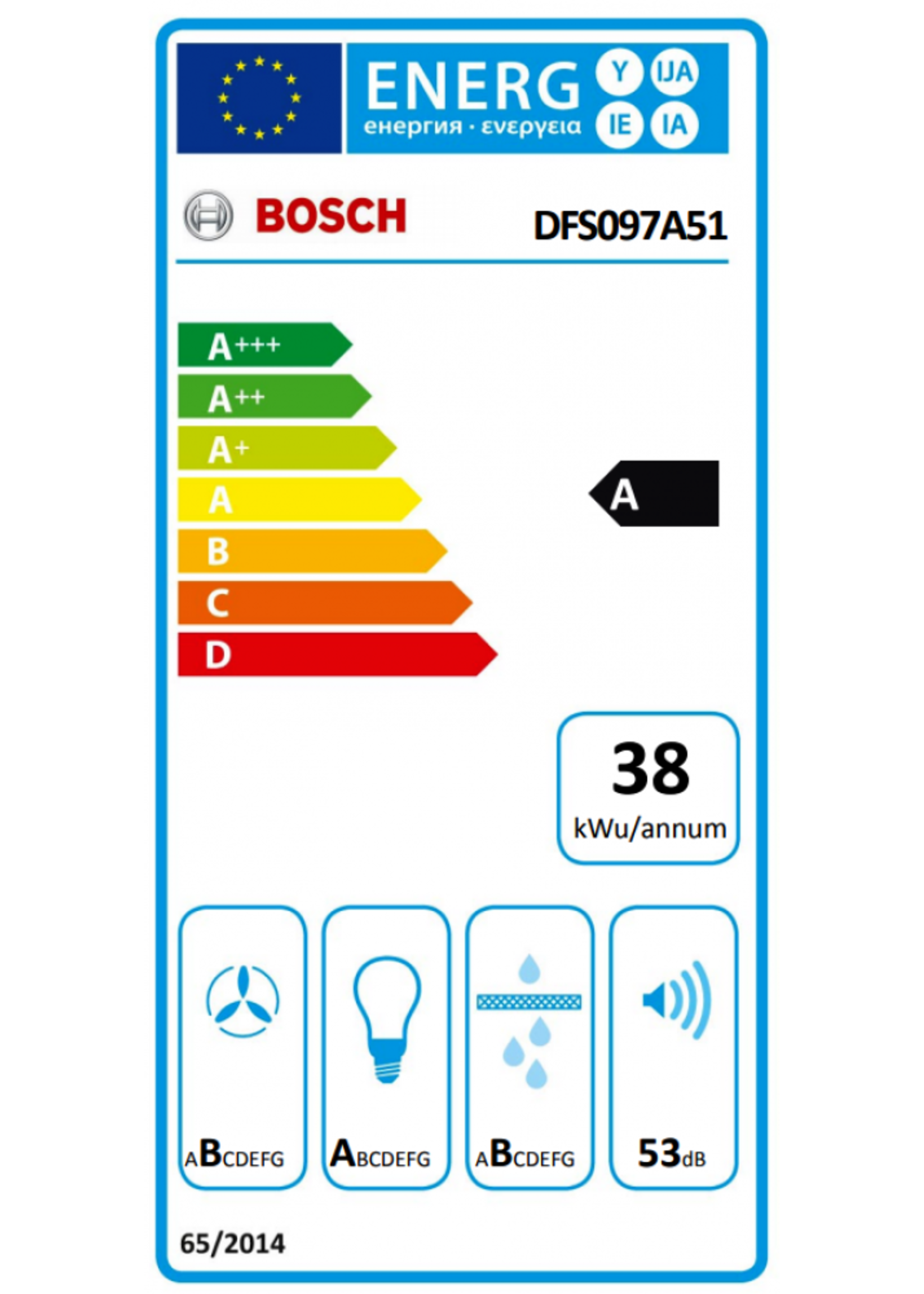 Bosch DFS097A51 vlakscherm afzuigkap