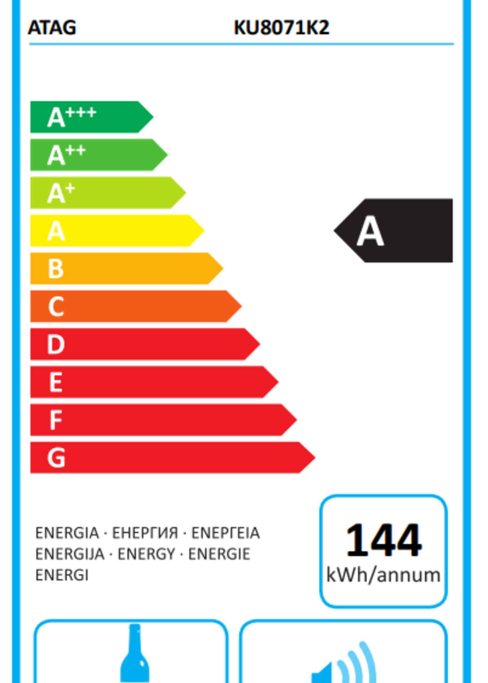 Atag KU8071K2 wijnkoelkast