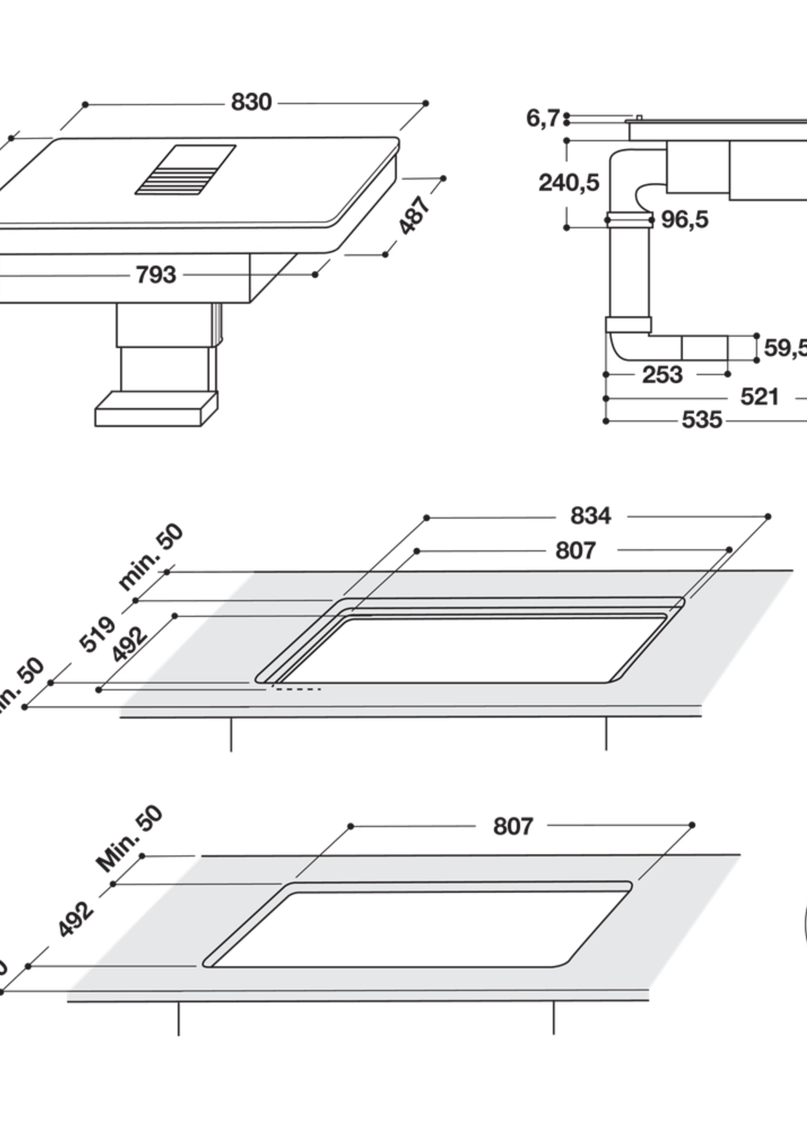 Bauknecht BVH922BK Inductiekookplaat - 80 cm