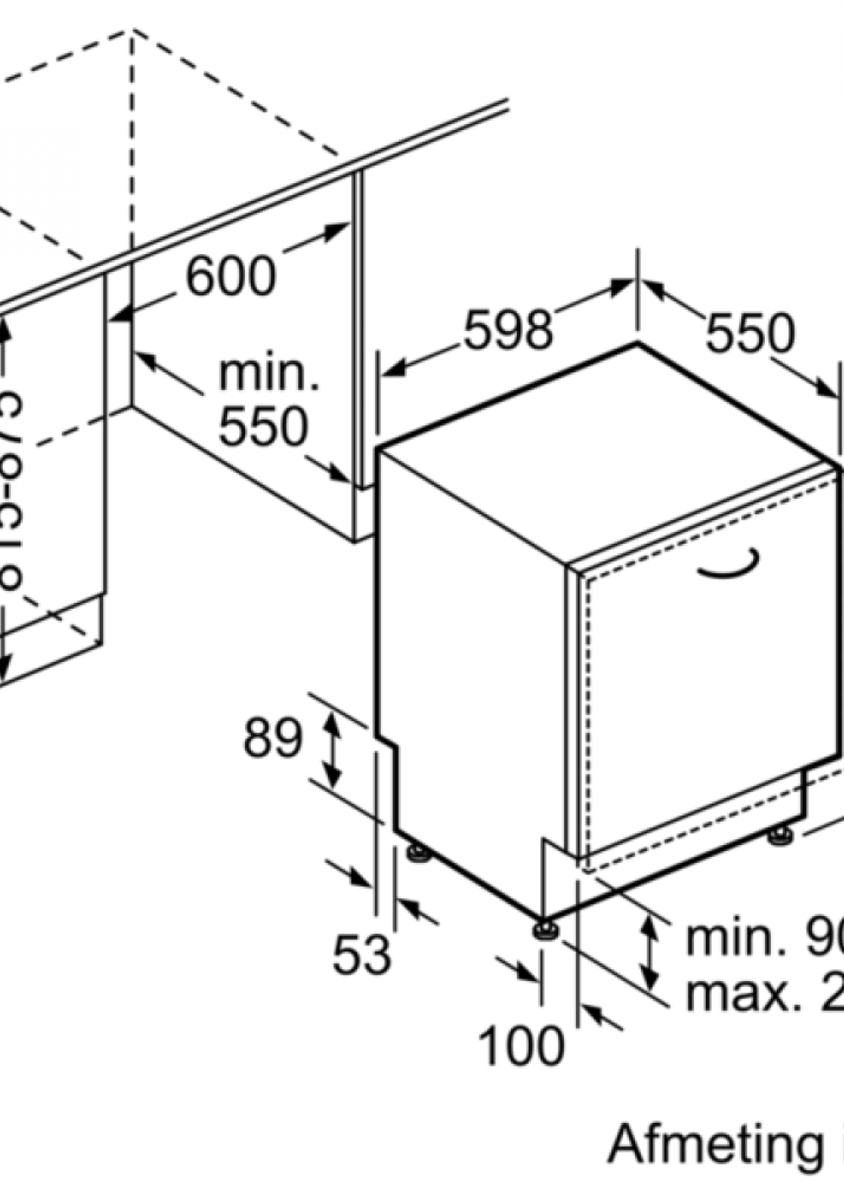 Bosch SMV46DX03E volledig geïntegreerde vaatwasser