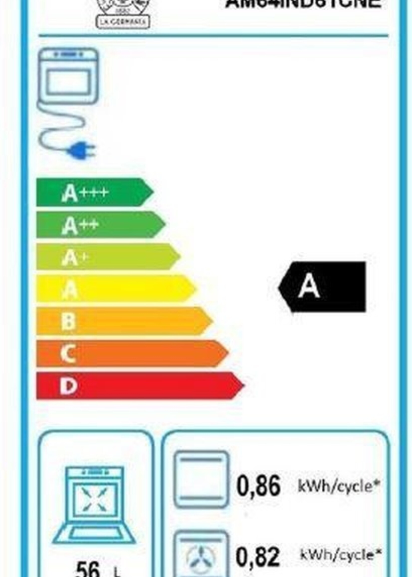 Bertazzoni AM64IND61CNE inductiefornuis 60 cm