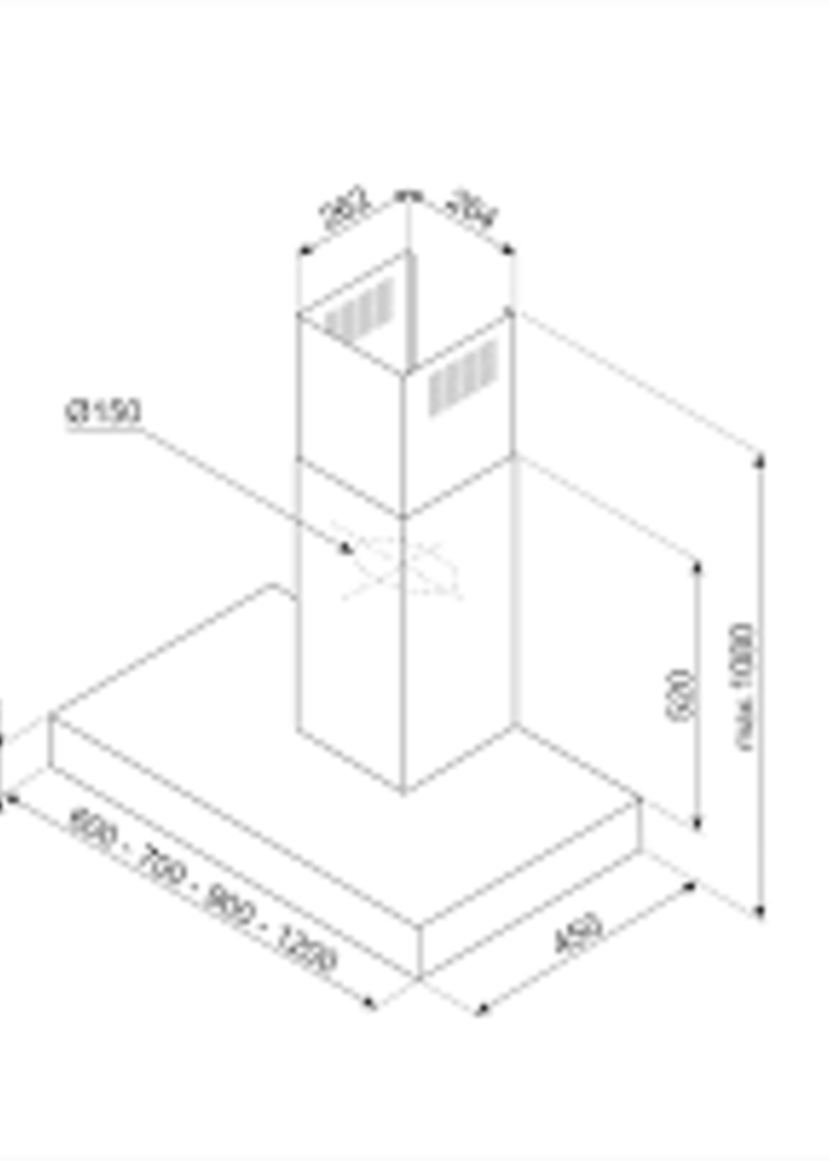 Smeg KBT600XE wandschouw afzuigkap