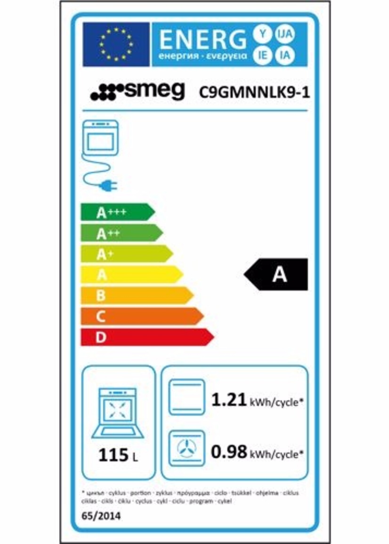 Smeg C9GMNNLK91 gasfornuis 90 cm