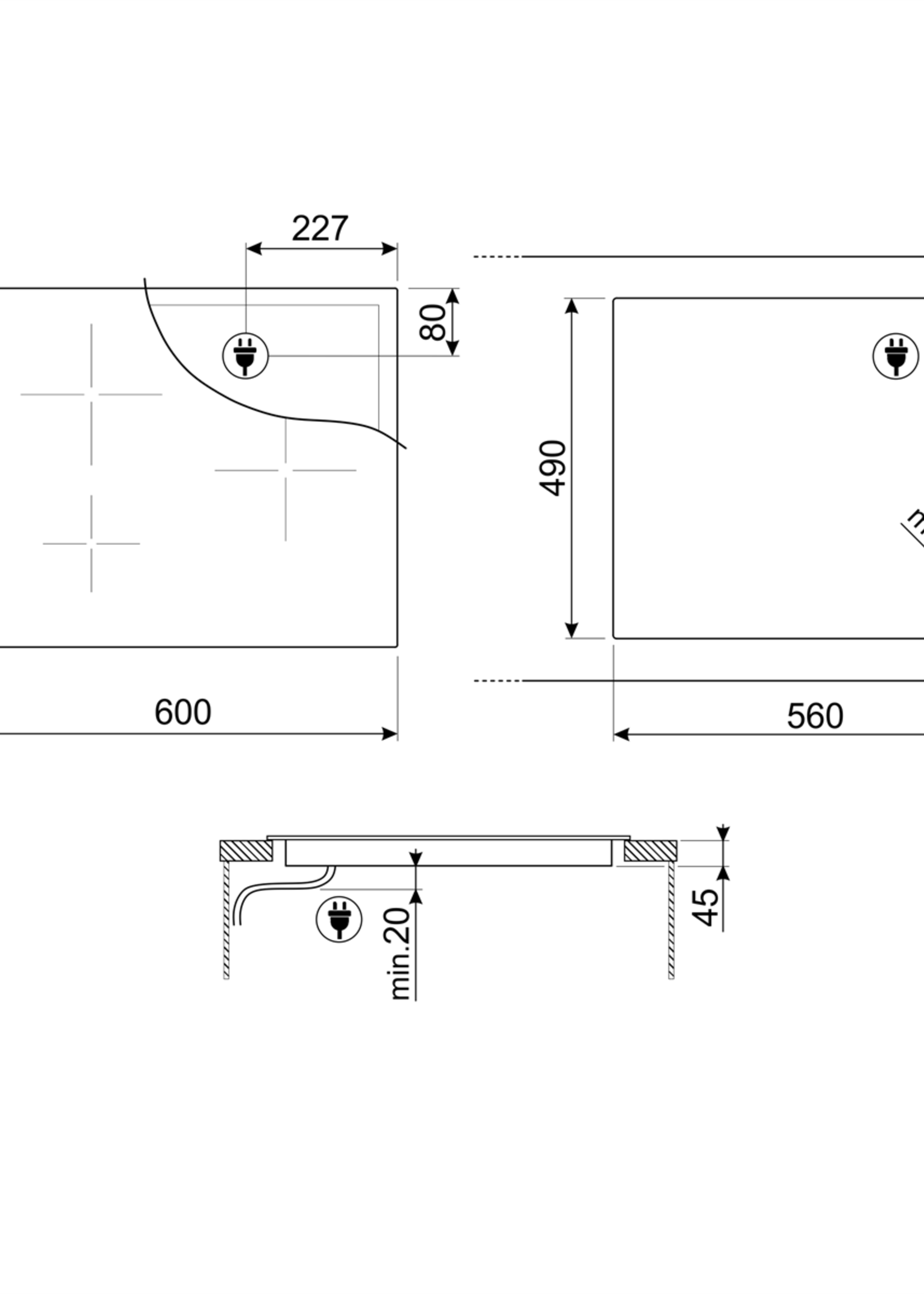 Smeg SI1M7643B Smeg inductiekookplaat - 60 cm
