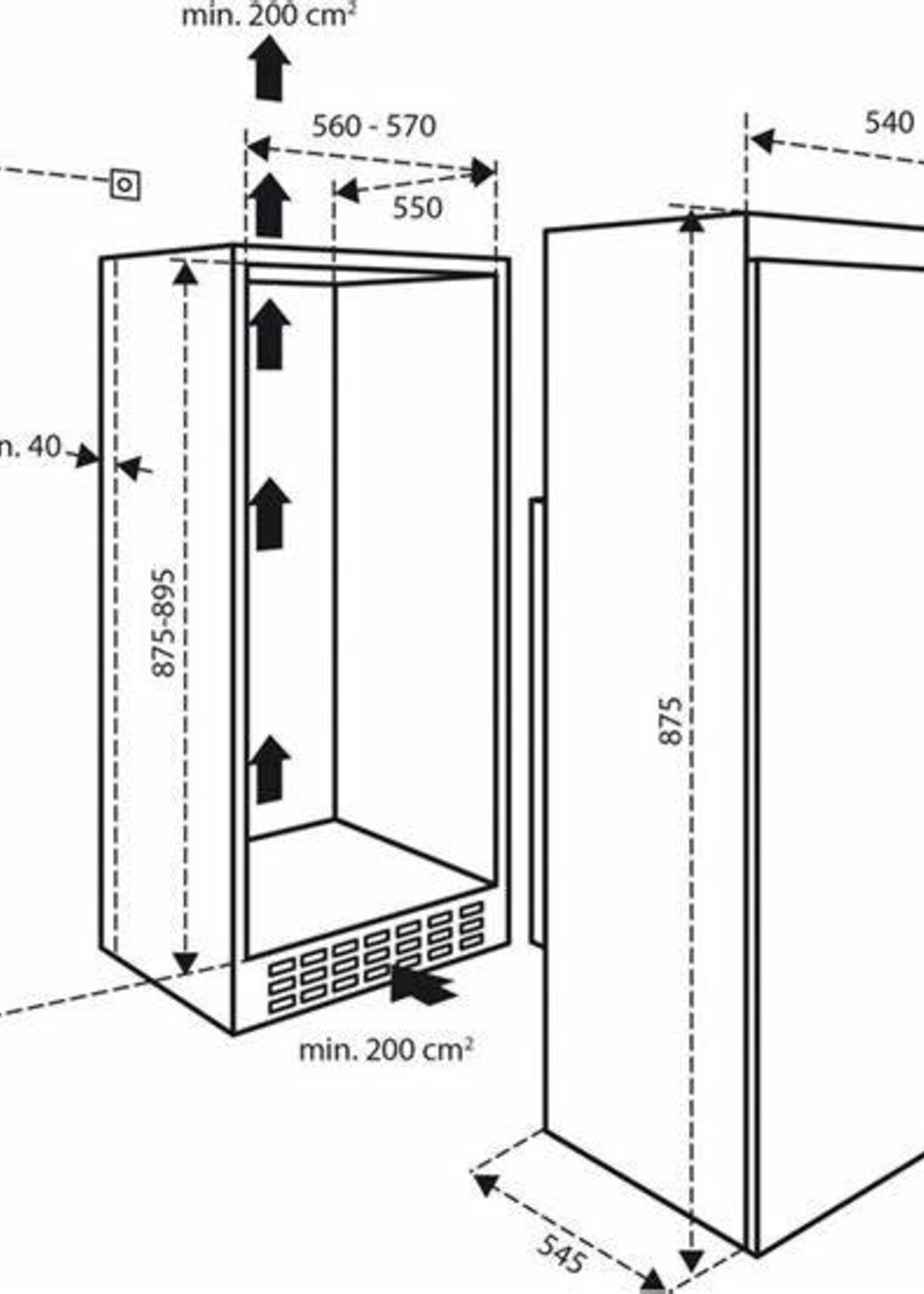 Inventum IVR0881S inbouw vriezer