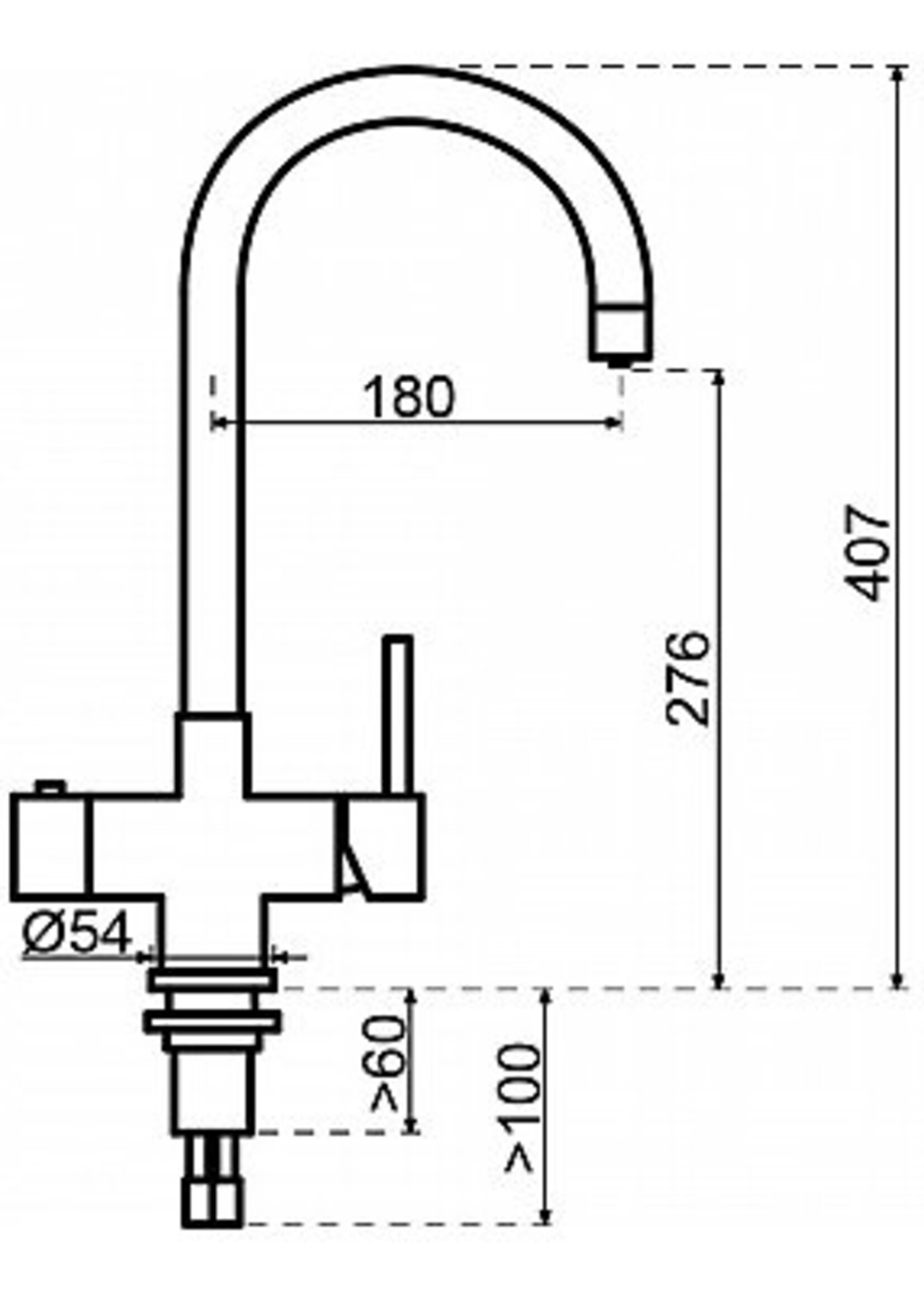 Selsiuz 350241 kokend waterkraan