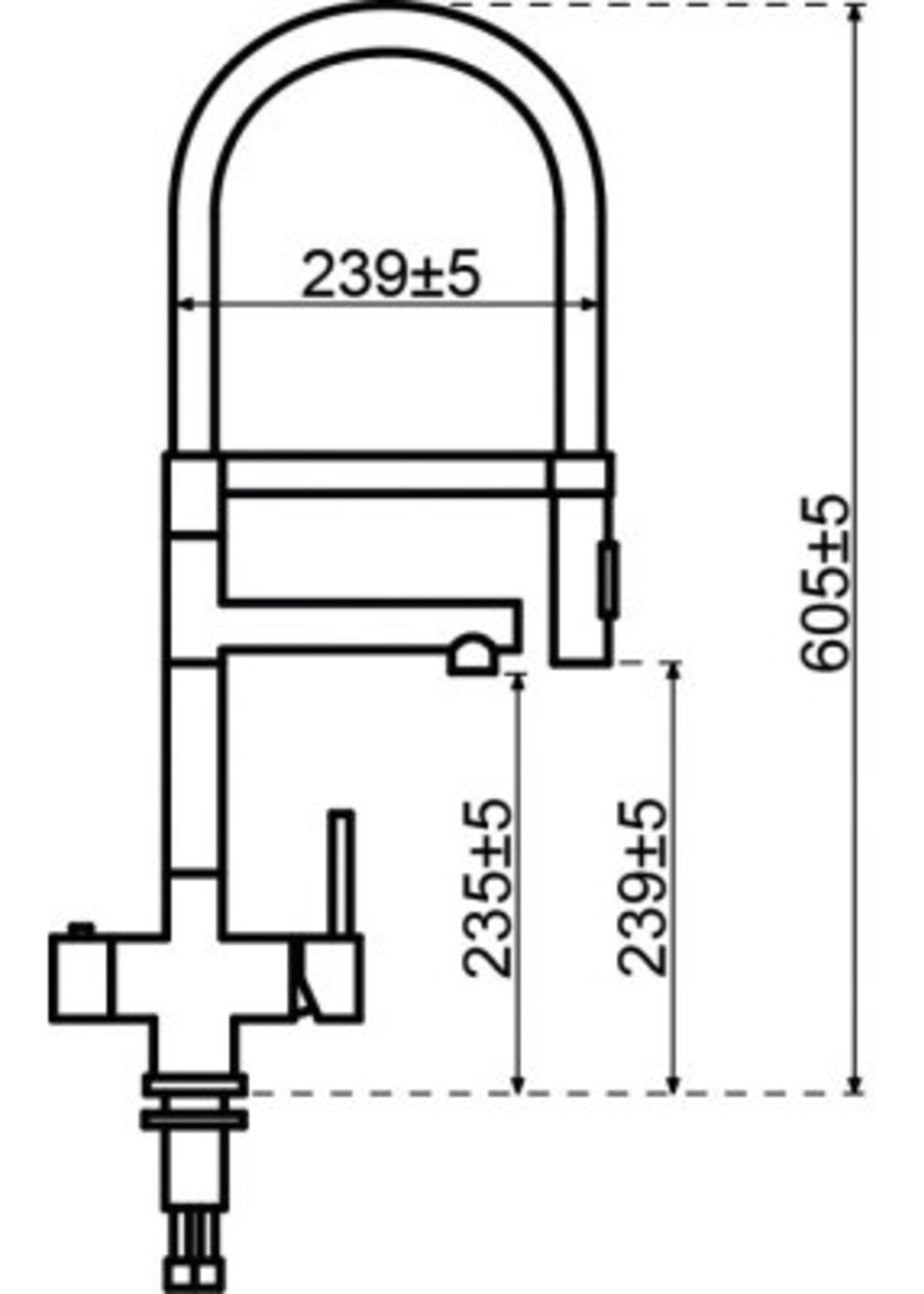 Selsiuz 350250 kokend waterkraan