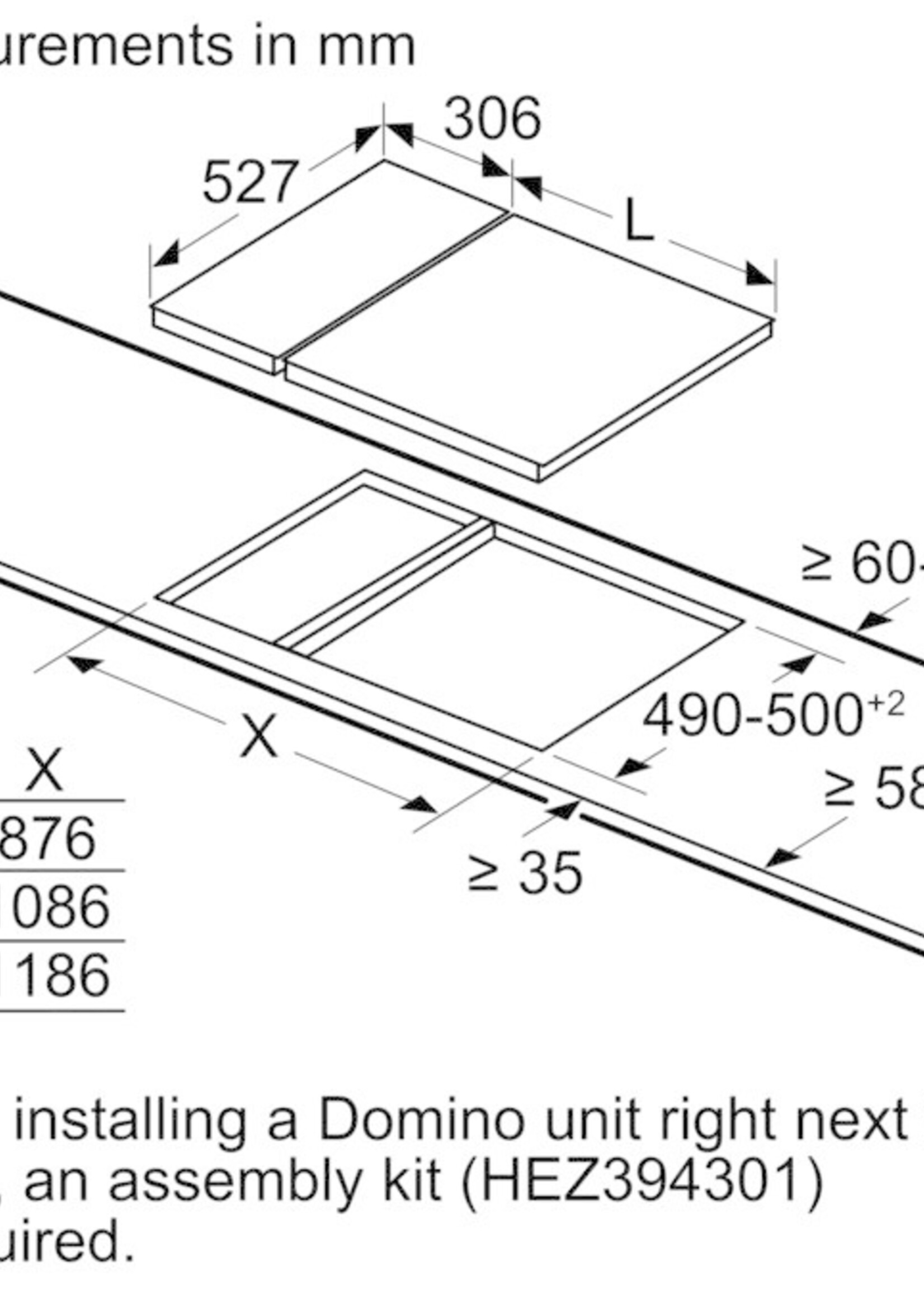 Bosch PIB375FB1E Domino Inductiekookplaat - 31 cm