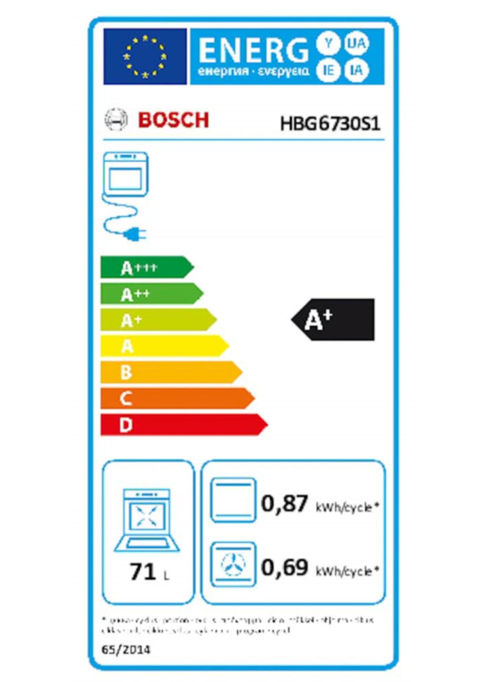 Bosch HBG6730S1 inbouw oven