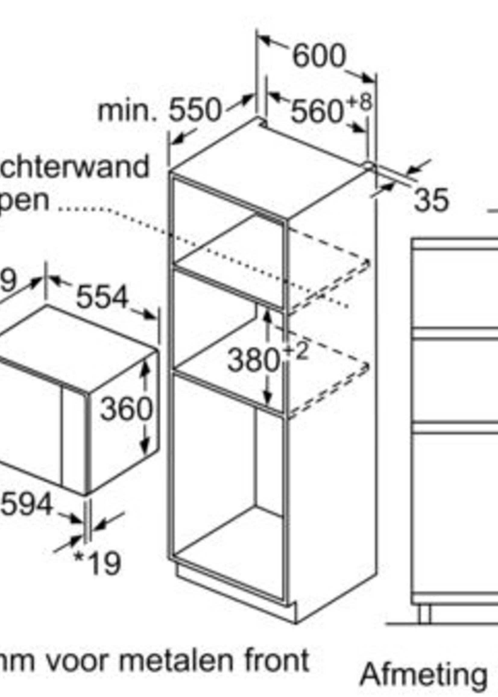 Bosch BFL550MB0 inbouwmagnetron