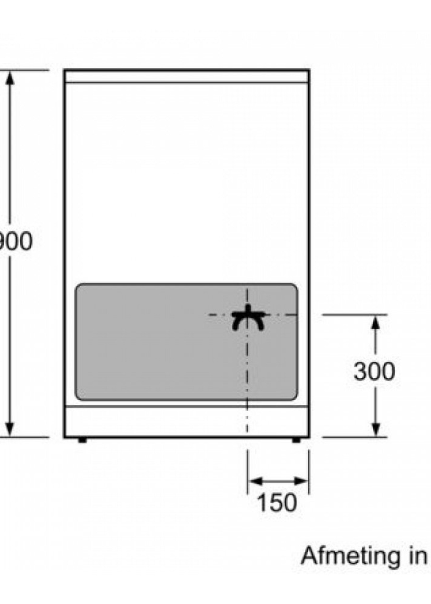 Bosch HLR390020 vrijstaand inductiefornuis