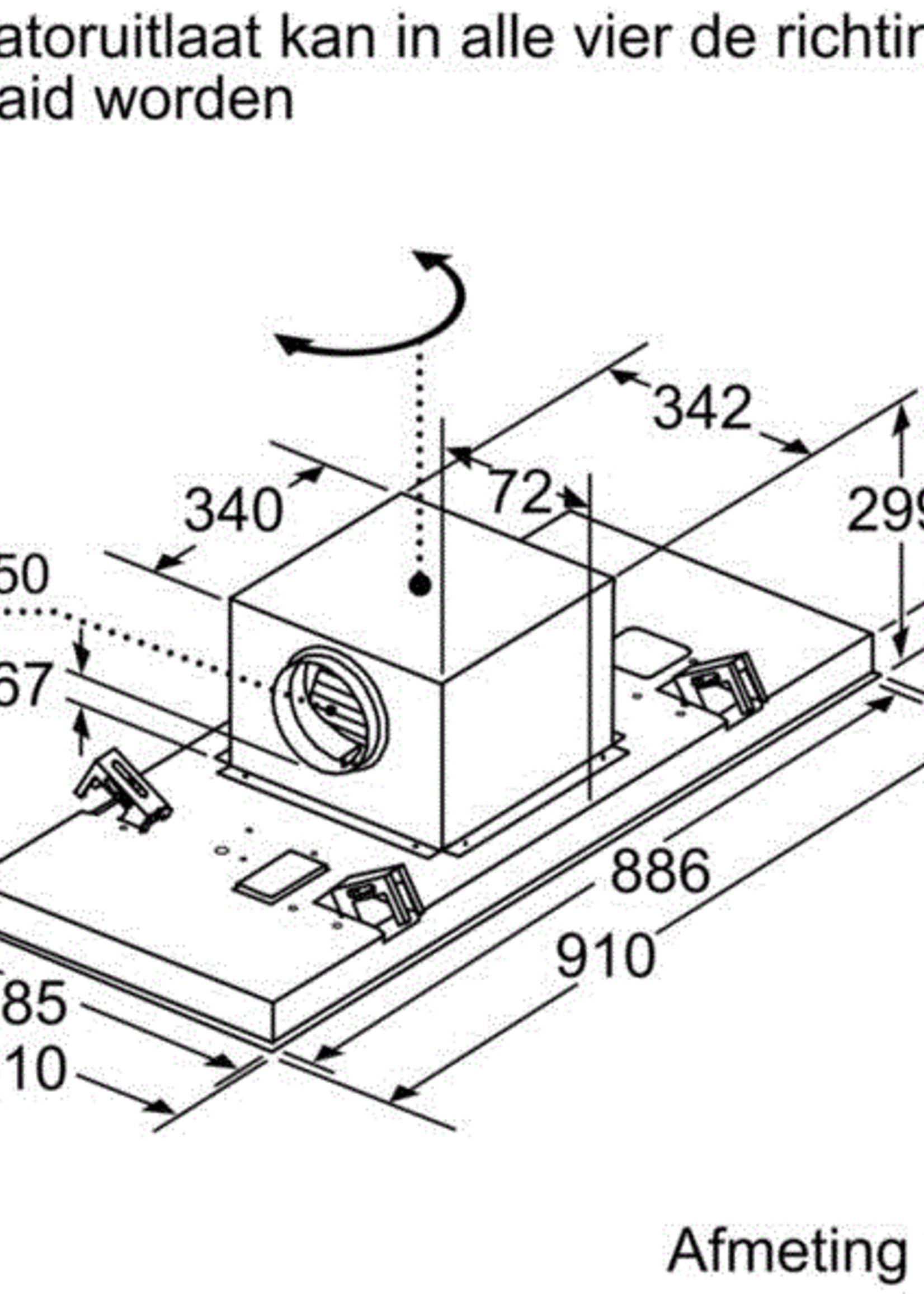 Bosch DRC99PS25 plafondunit 90 cm