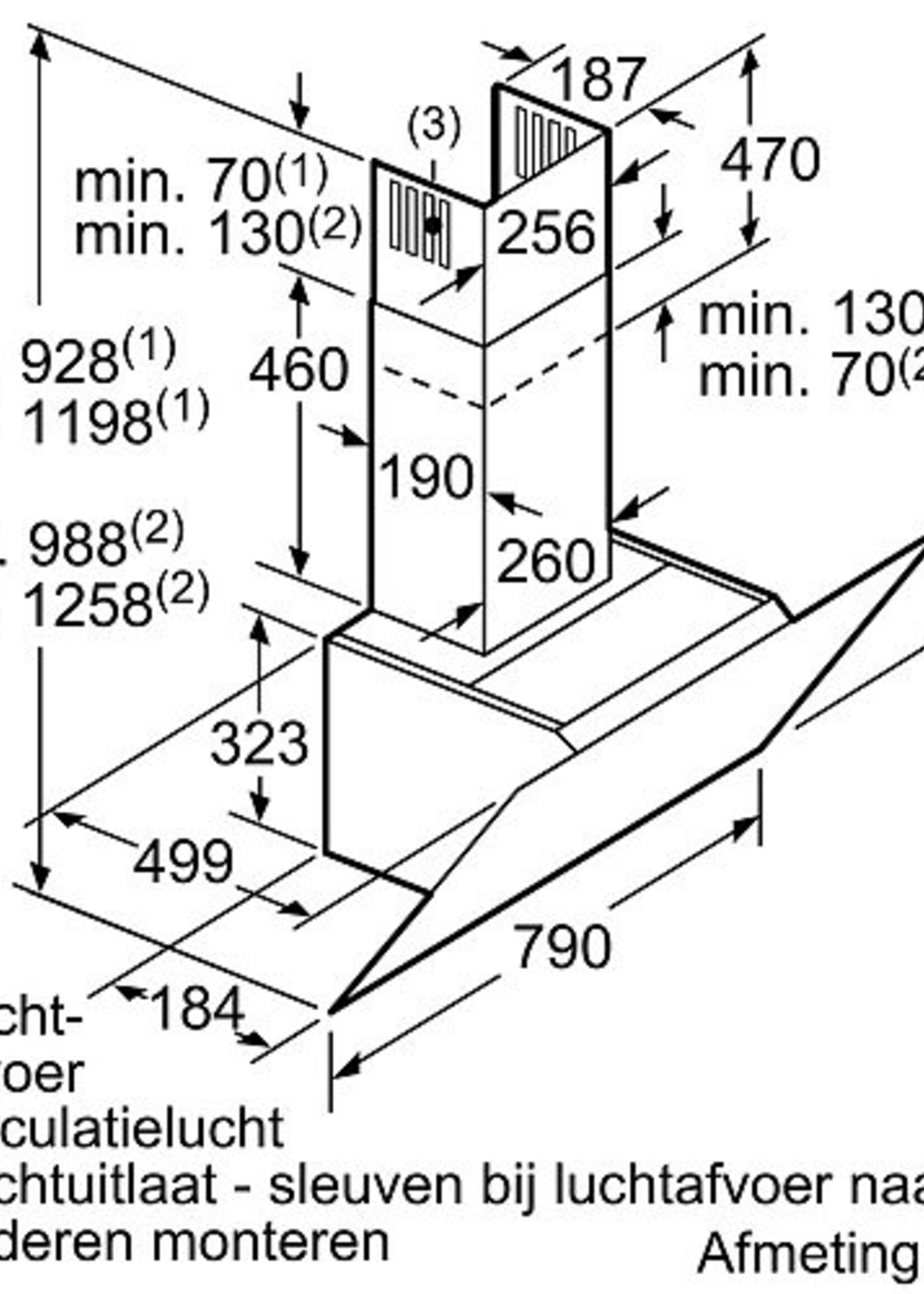 Bosch DWK87CM65 wandschouw afzuigkap 80 cm