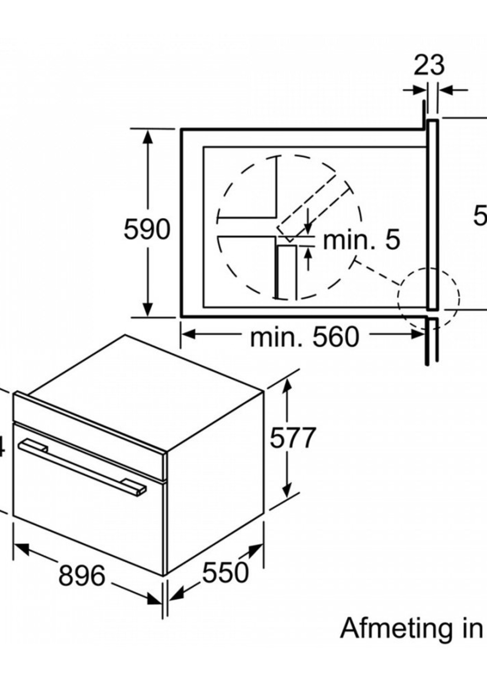 Neff L2ACH7MN0 bakoven 90 cm