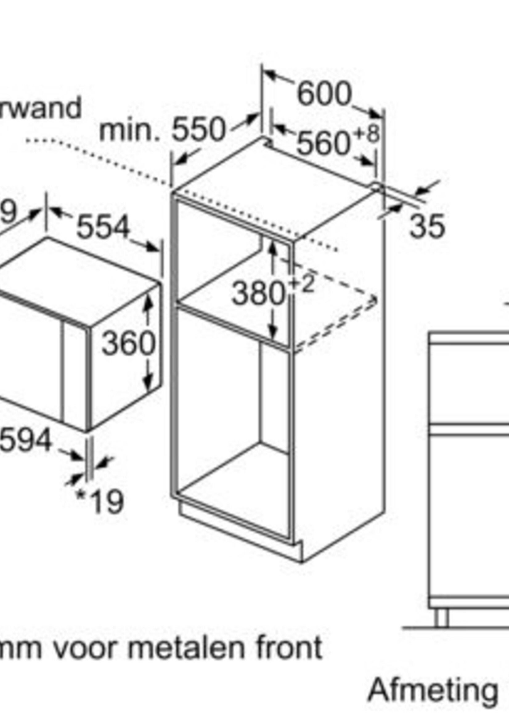 Neff HLAGD53N0 inbouwmagnetron