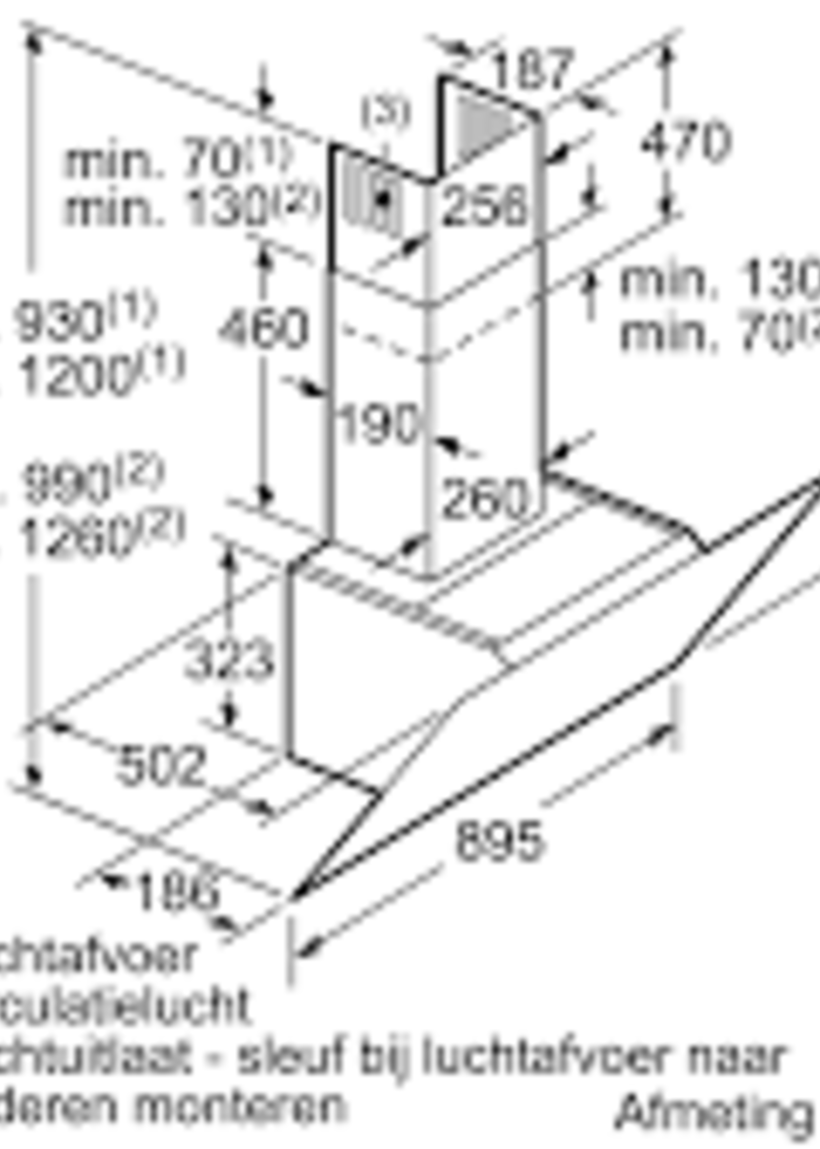 Neff D96IMW1G1 wandschouw afzuigkap