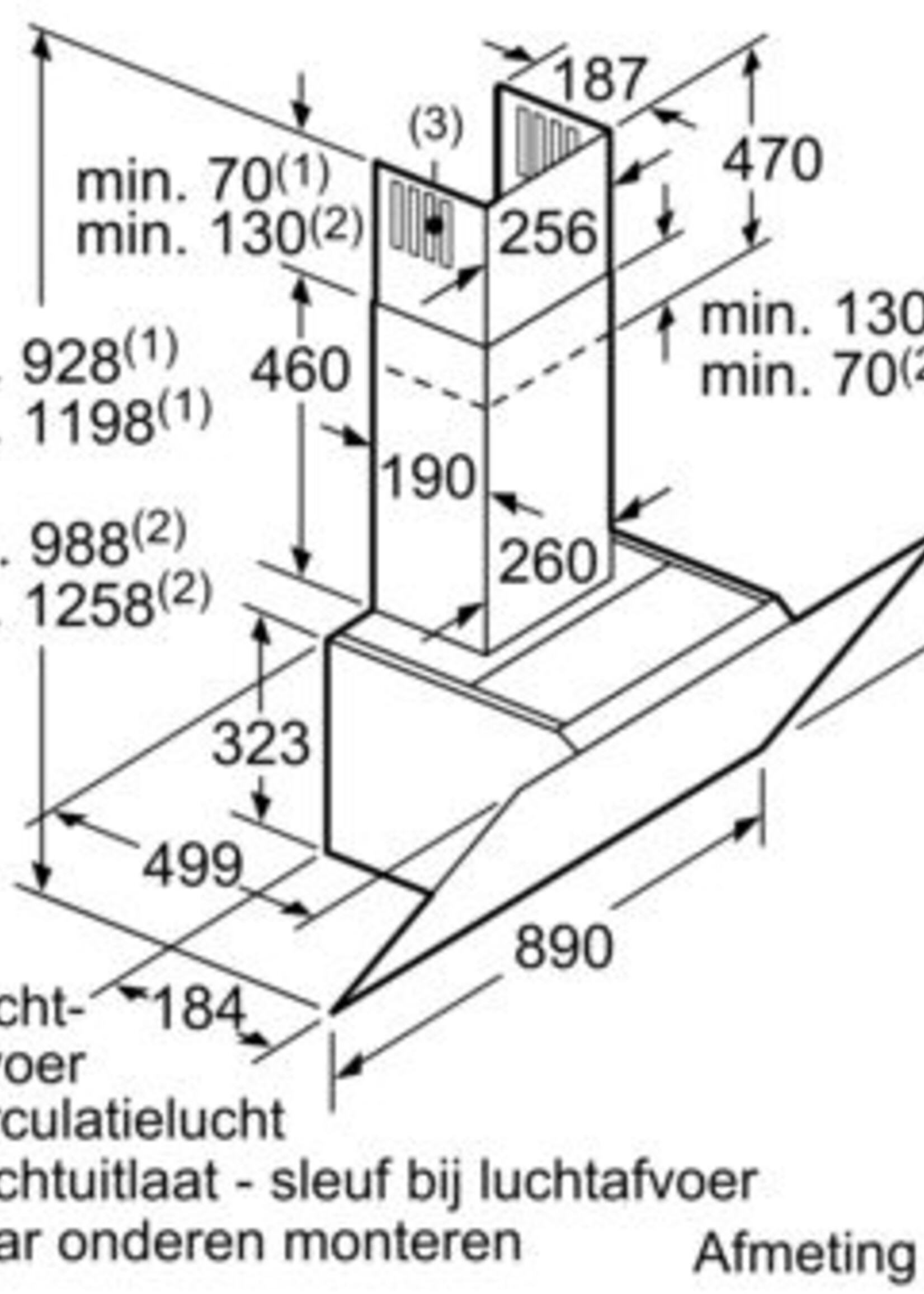 Neff D95IHM1S0 wandschouw afzuigkap