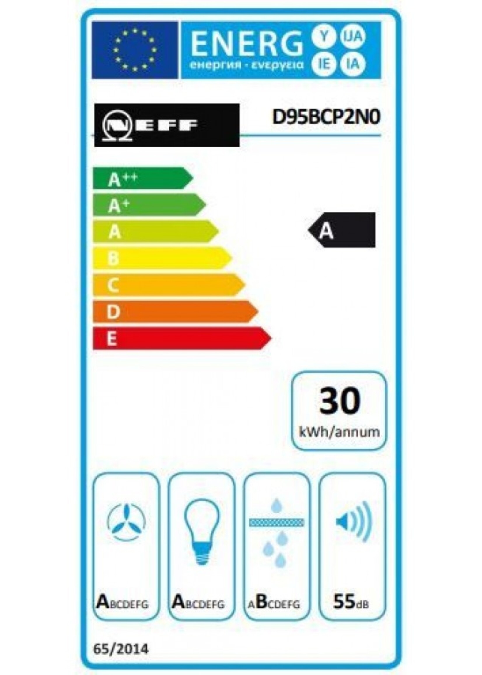 Neff D95BCP2N0 wandschouw afzuigkap
