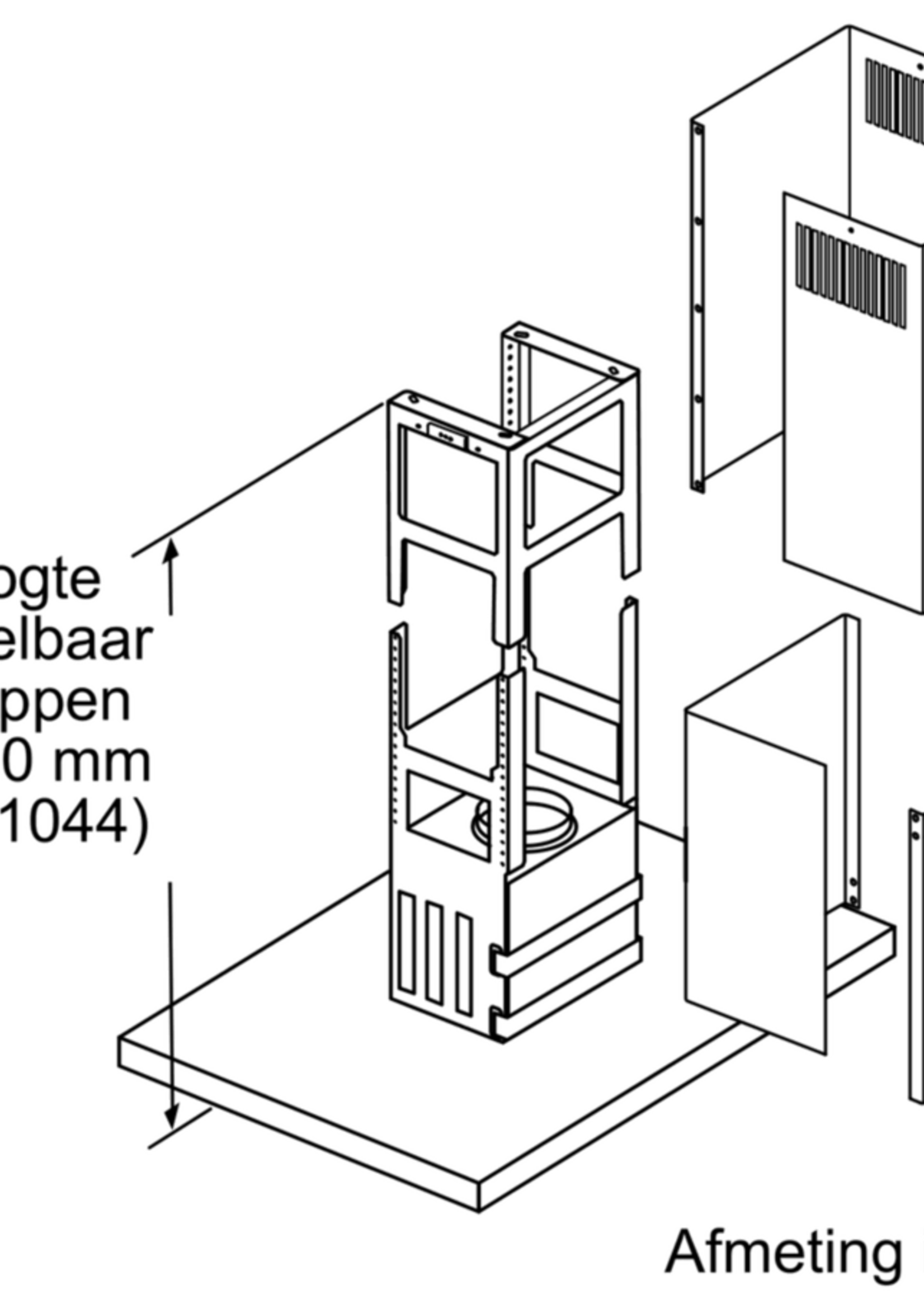 Neff I95BBE2N0 eilandschouw afzuigkap