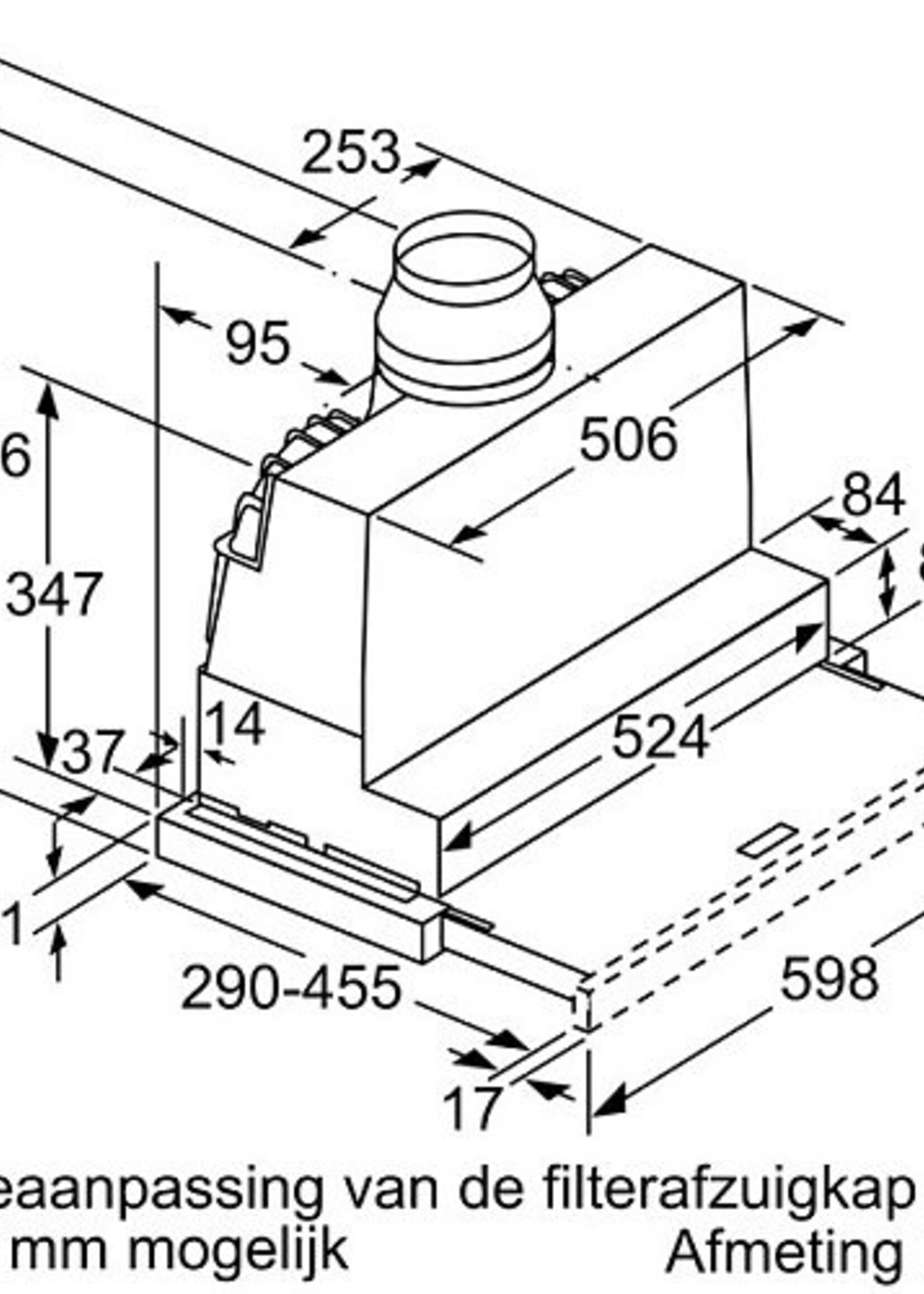 Neff D46ML54X1 vlakscherm afzuigkap