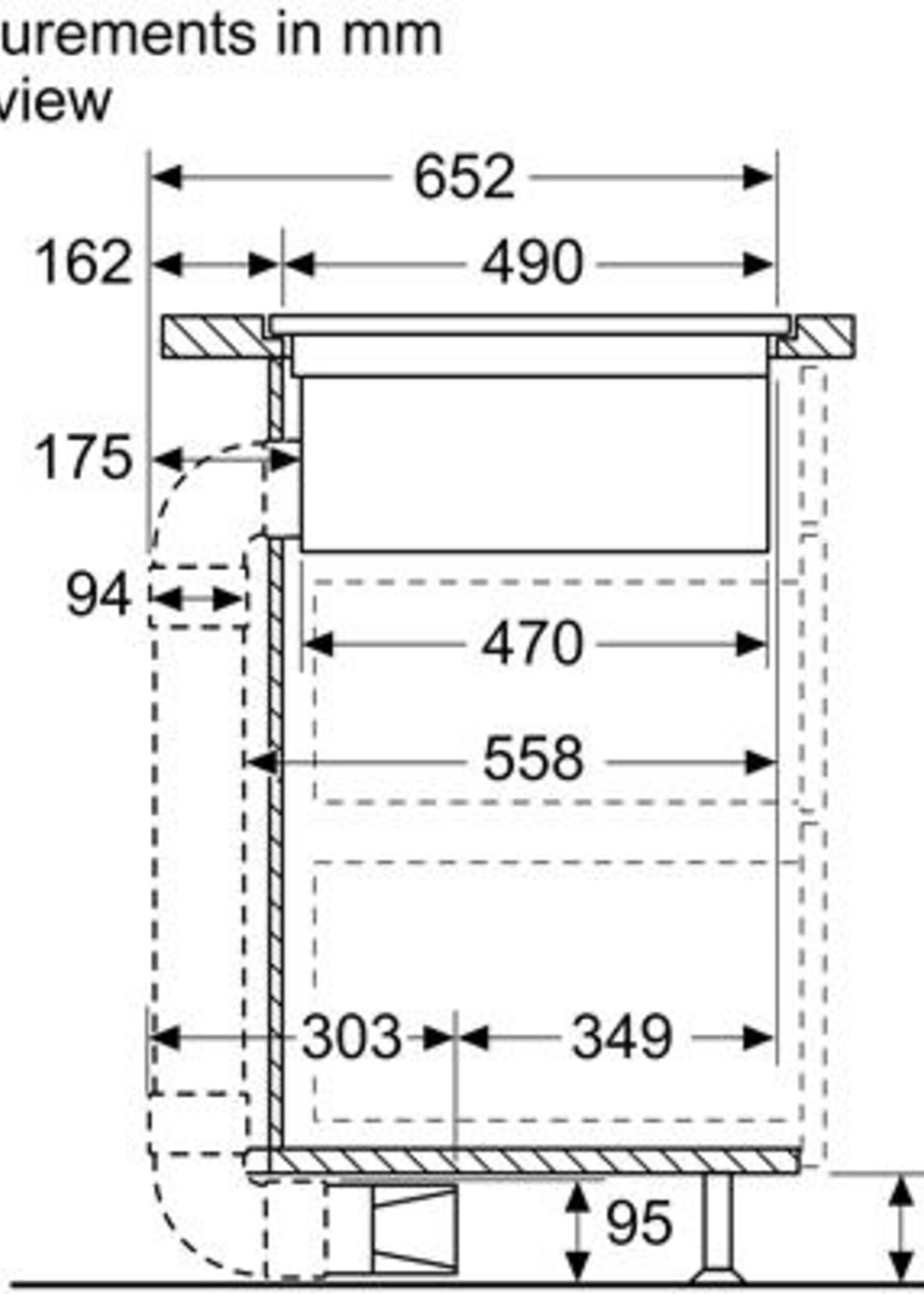 Neff T58PL6EX2 inductiekookplaat met afzuiging - 79 cm