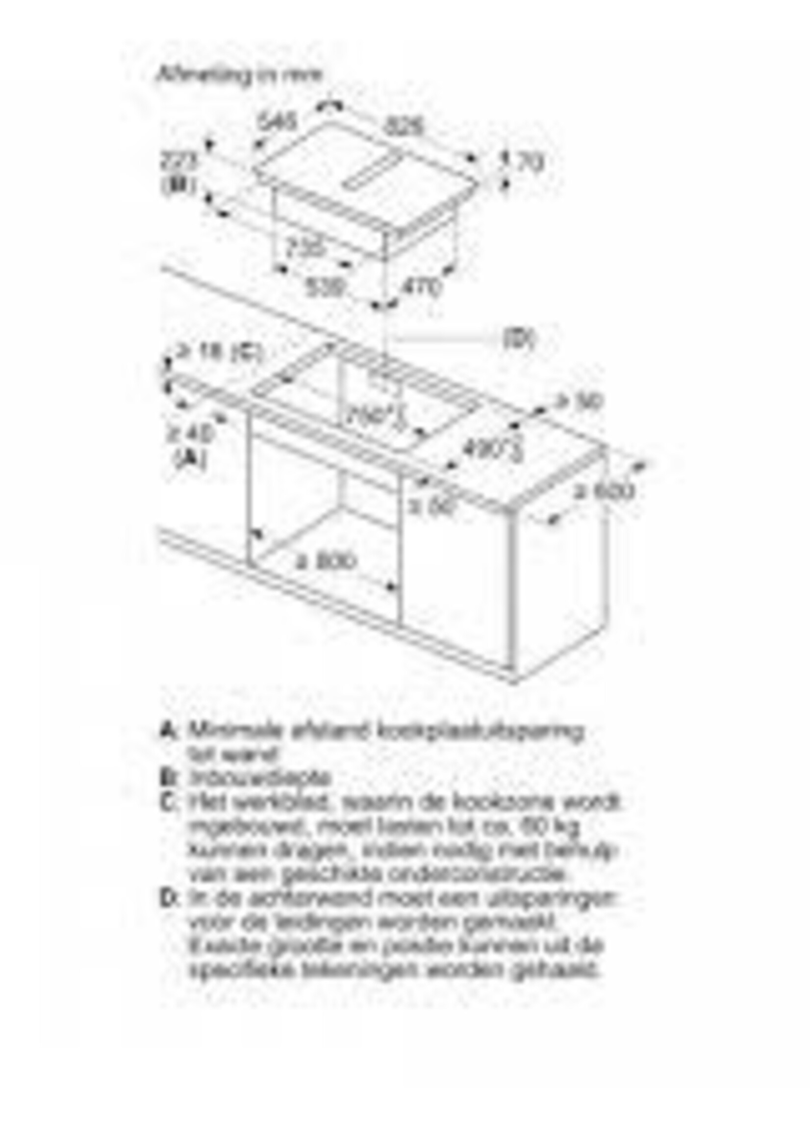 Neff T48TD7BN2 inductiekookplaat met afzuiging - 82 cm