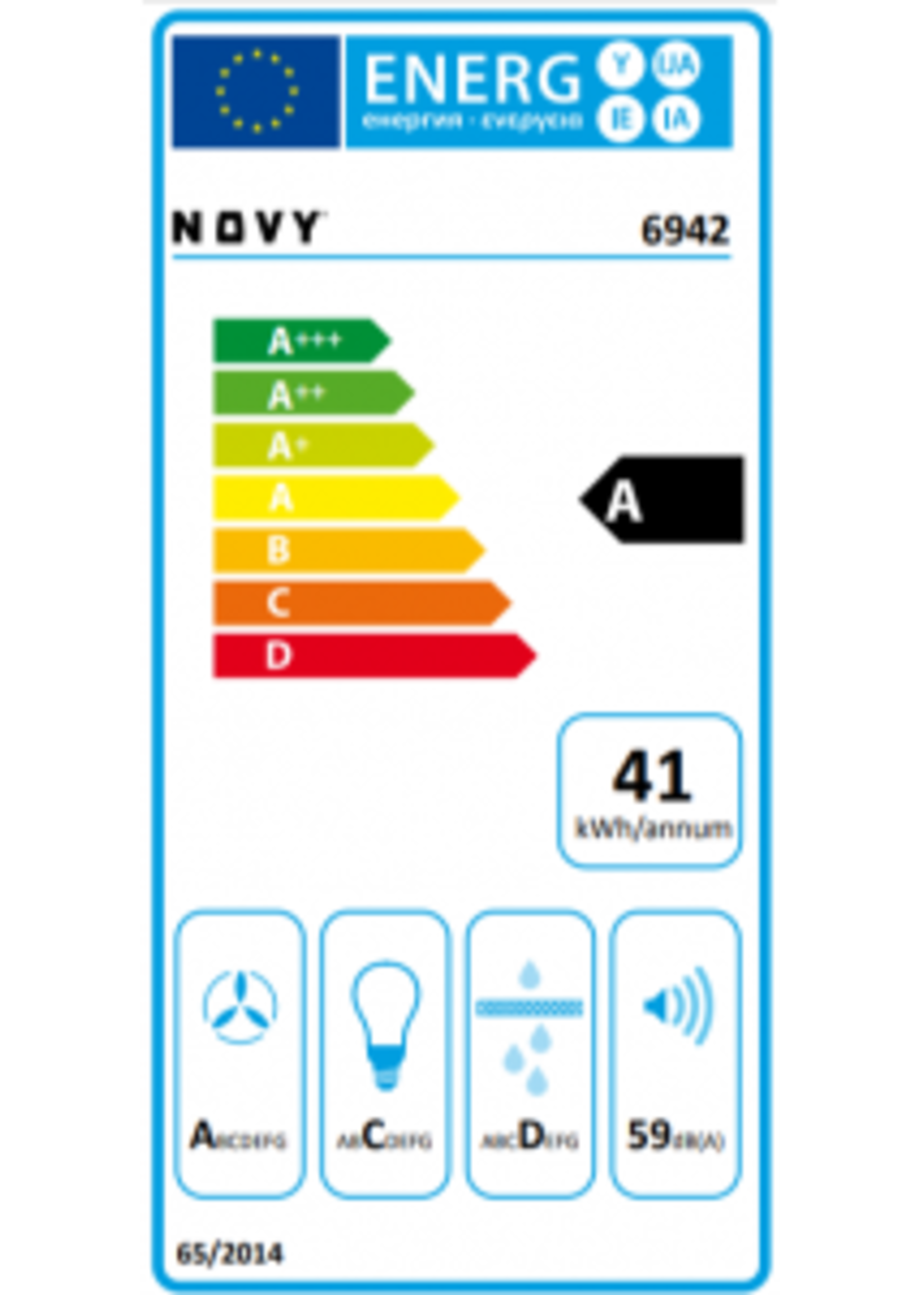 Novy 6942 Plafondunit Pureline Pro - 120 cm - Zwart