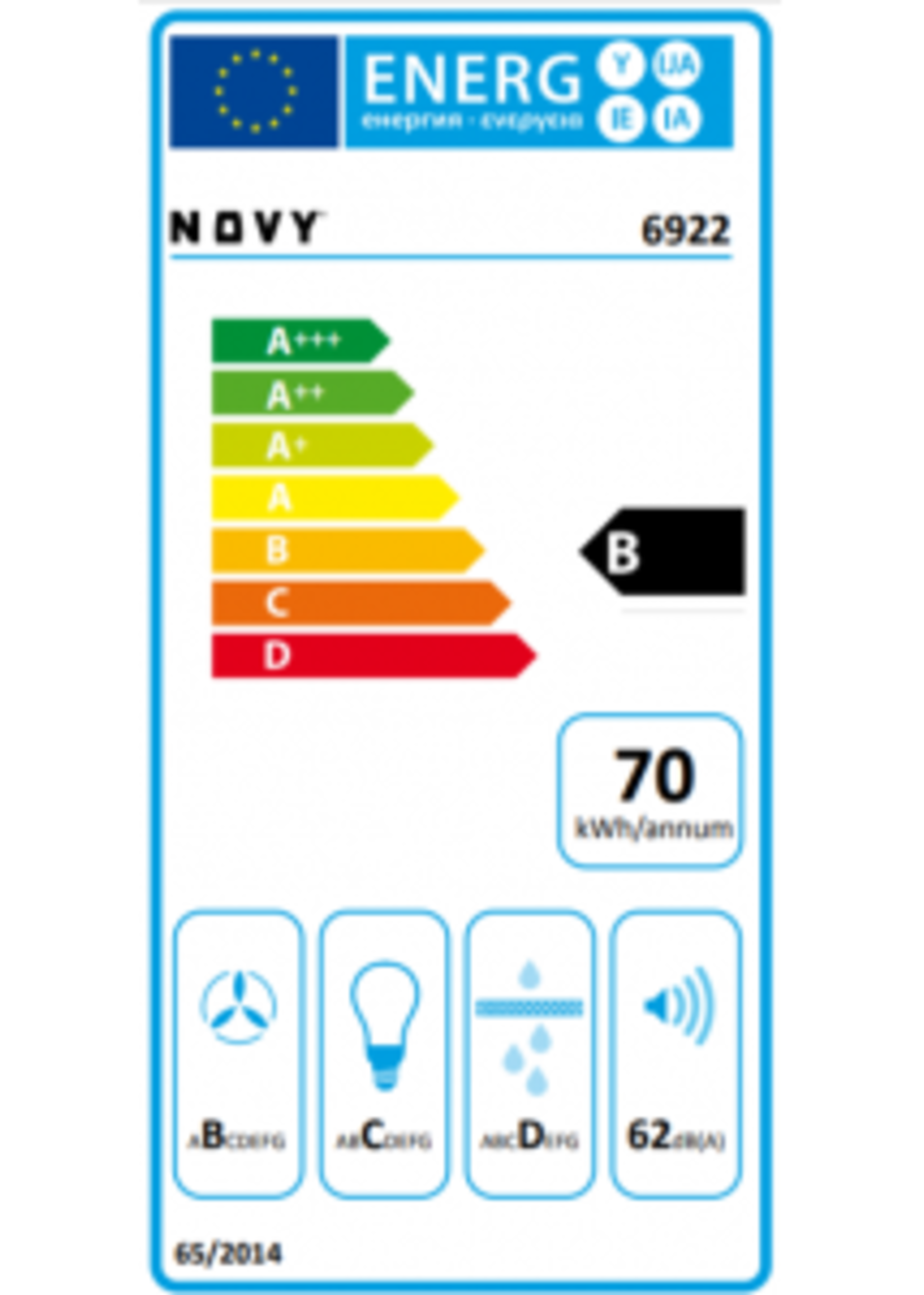 Novy 6922 Plafondunit Pureline Pro Compact - 120 cm - Zwart