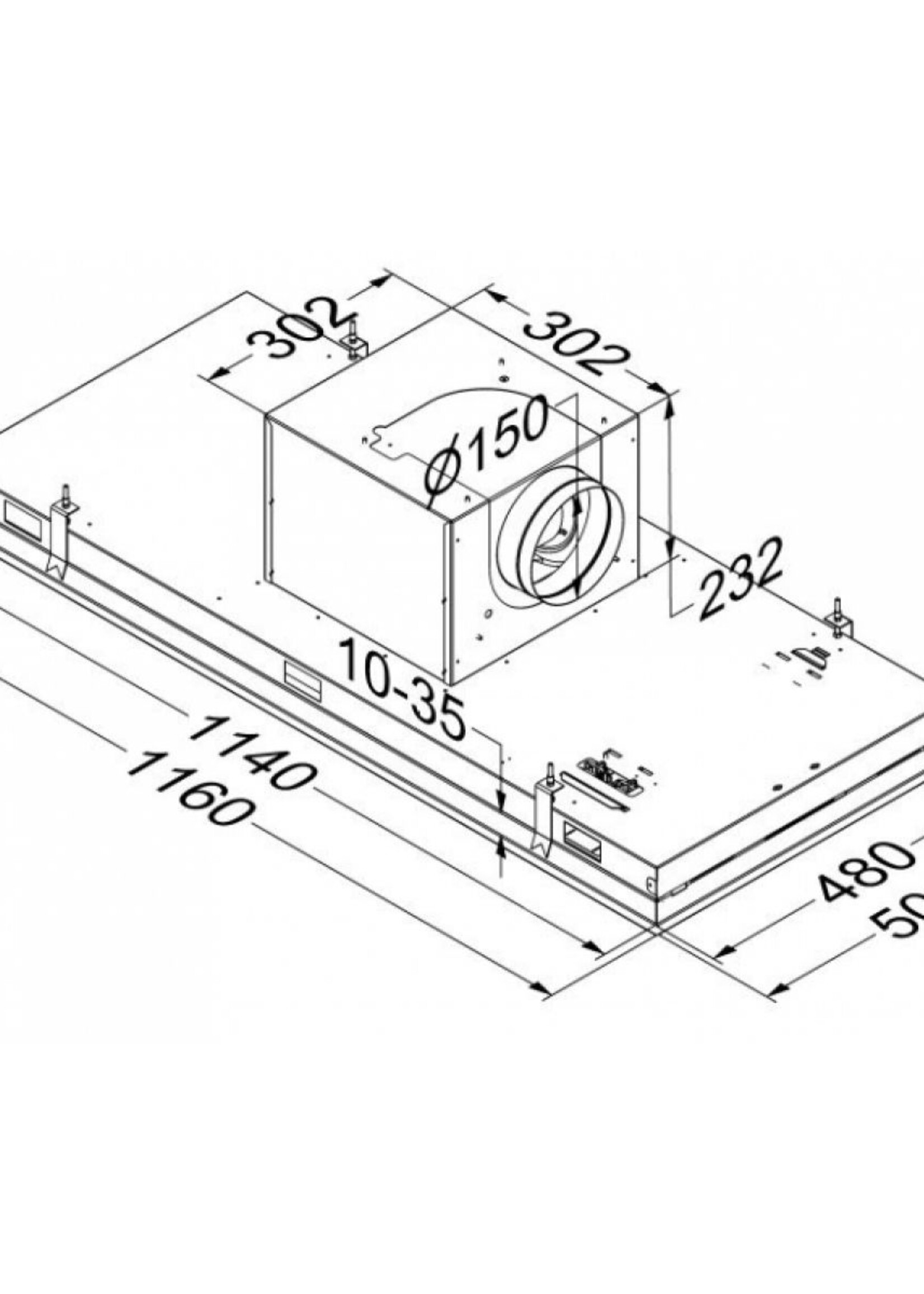 Novy 6844 plafondunit pureline