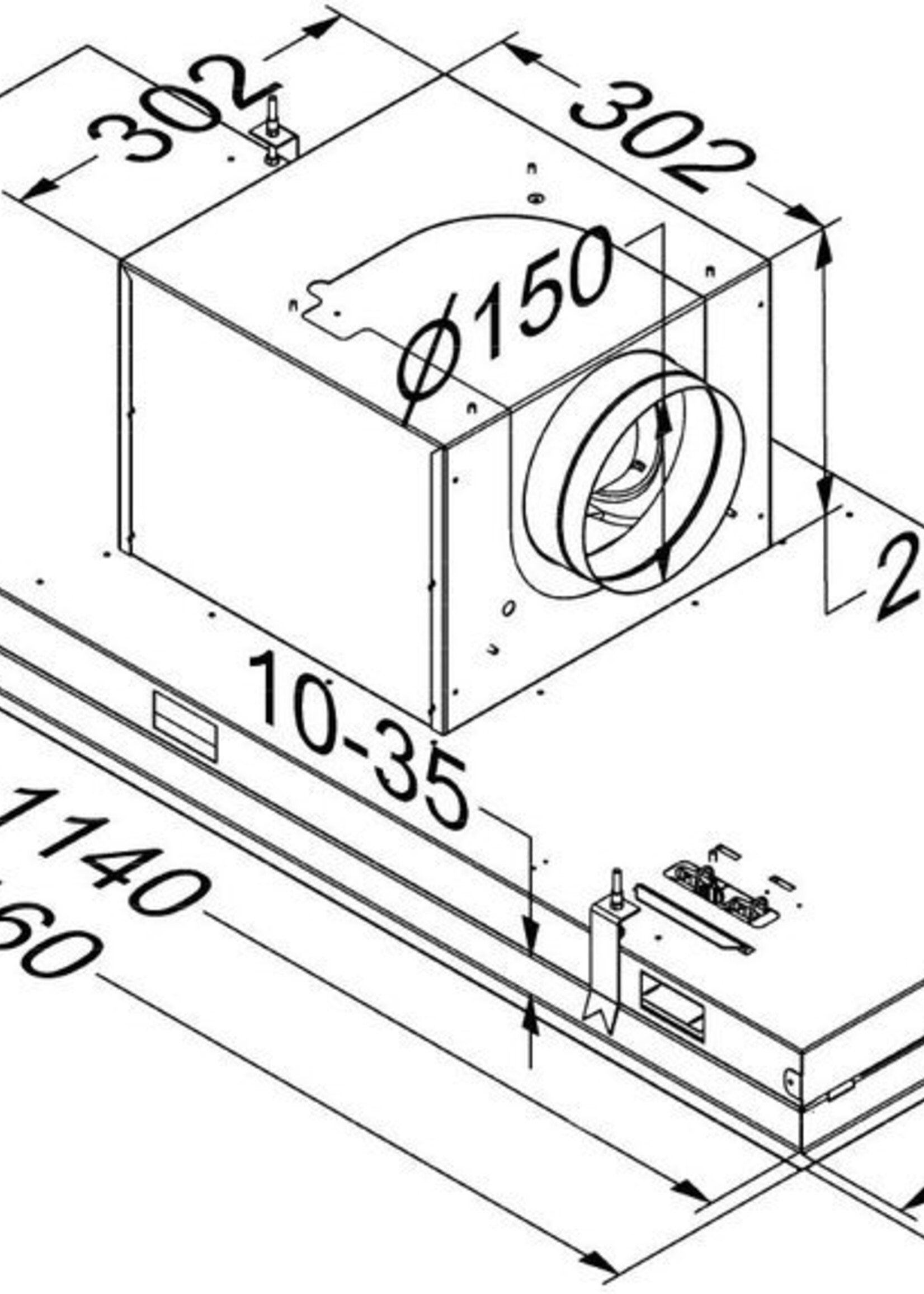 Novy 6849 plafondunit pureline