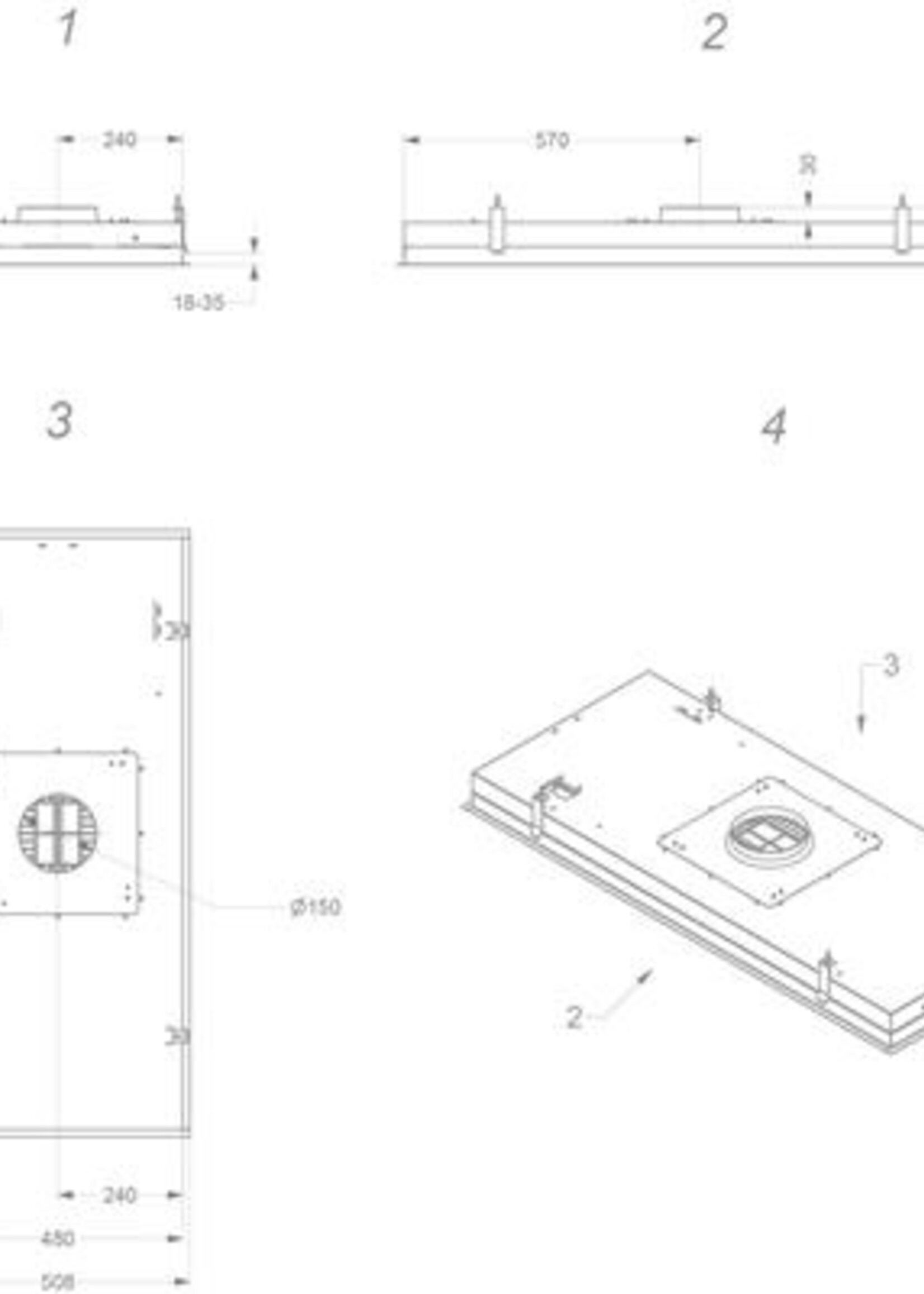 Novy 6849 plafondunit pureline