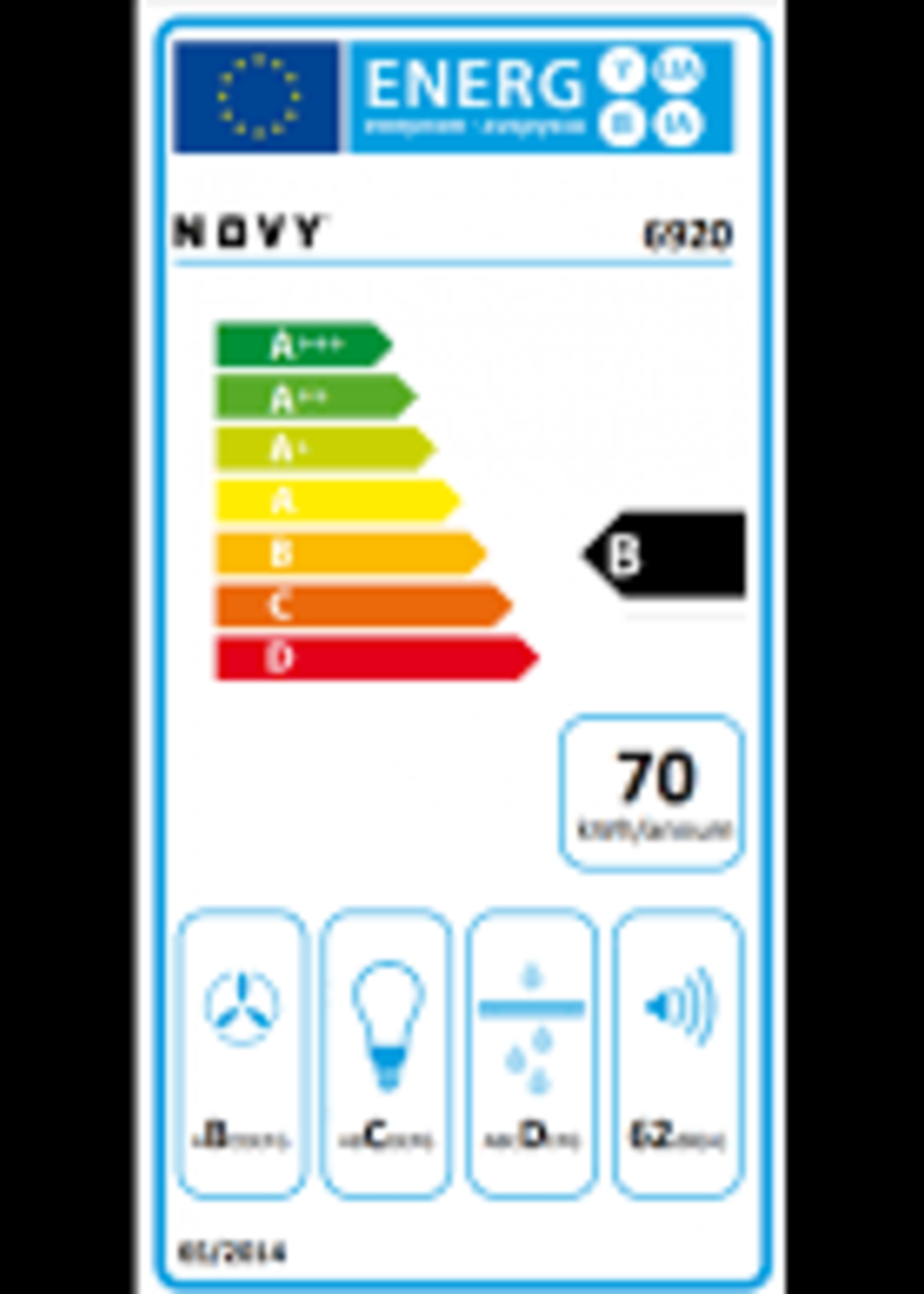 Novy 6920 Plafondunit Pureline Pro Compact - 120 cm - RVS