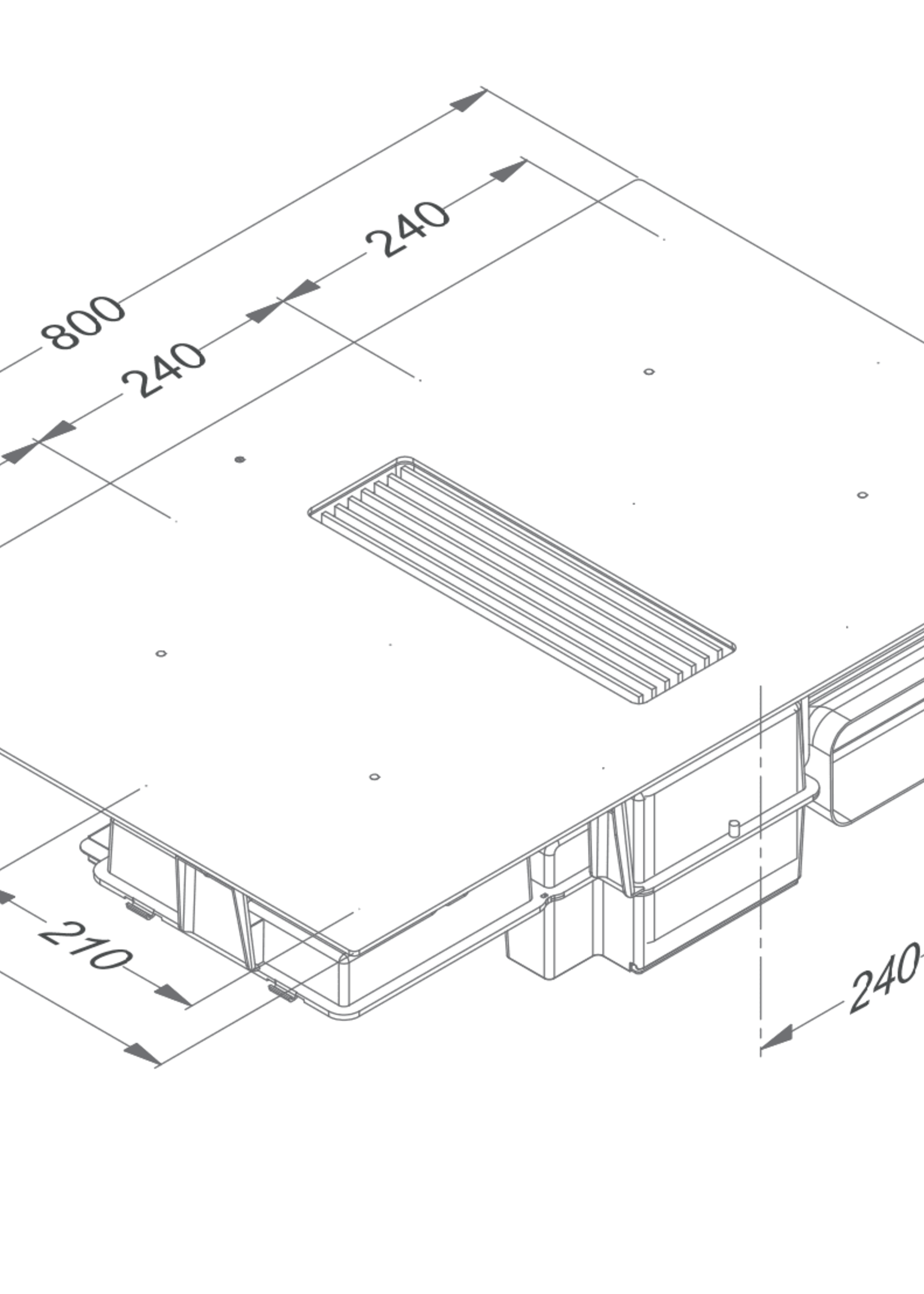 Novy 1861 Easy Werkbladafzuiging - Recirculatie - 80 cm