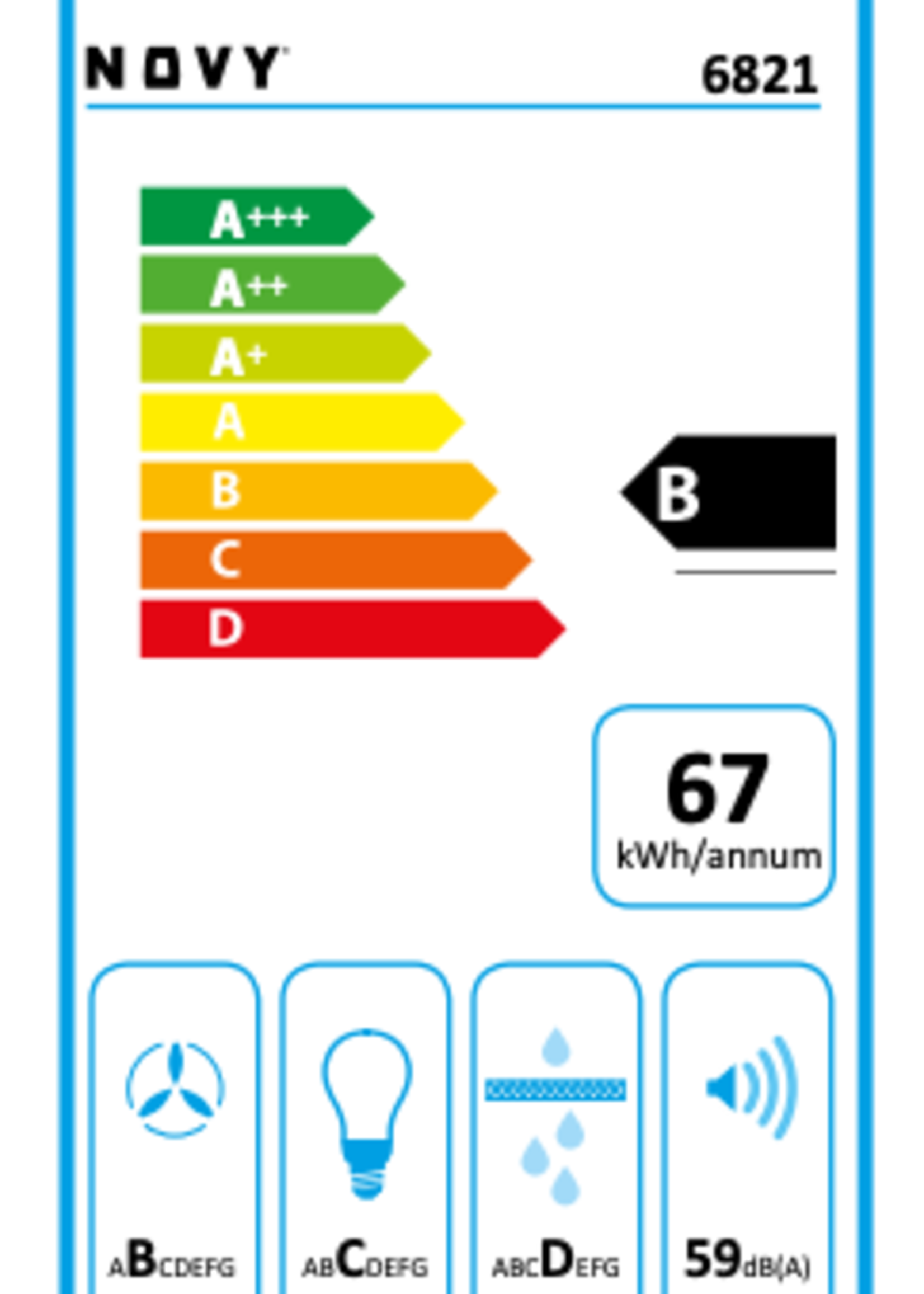 Novy 6821 Pure'line Compact LED - 116 cm