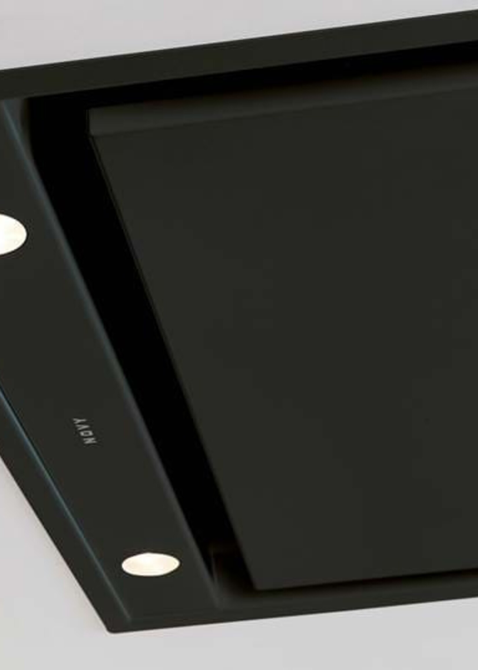 Novy 6822 Pure'line Compact LED - Zwart - 120 cm - incl. motor