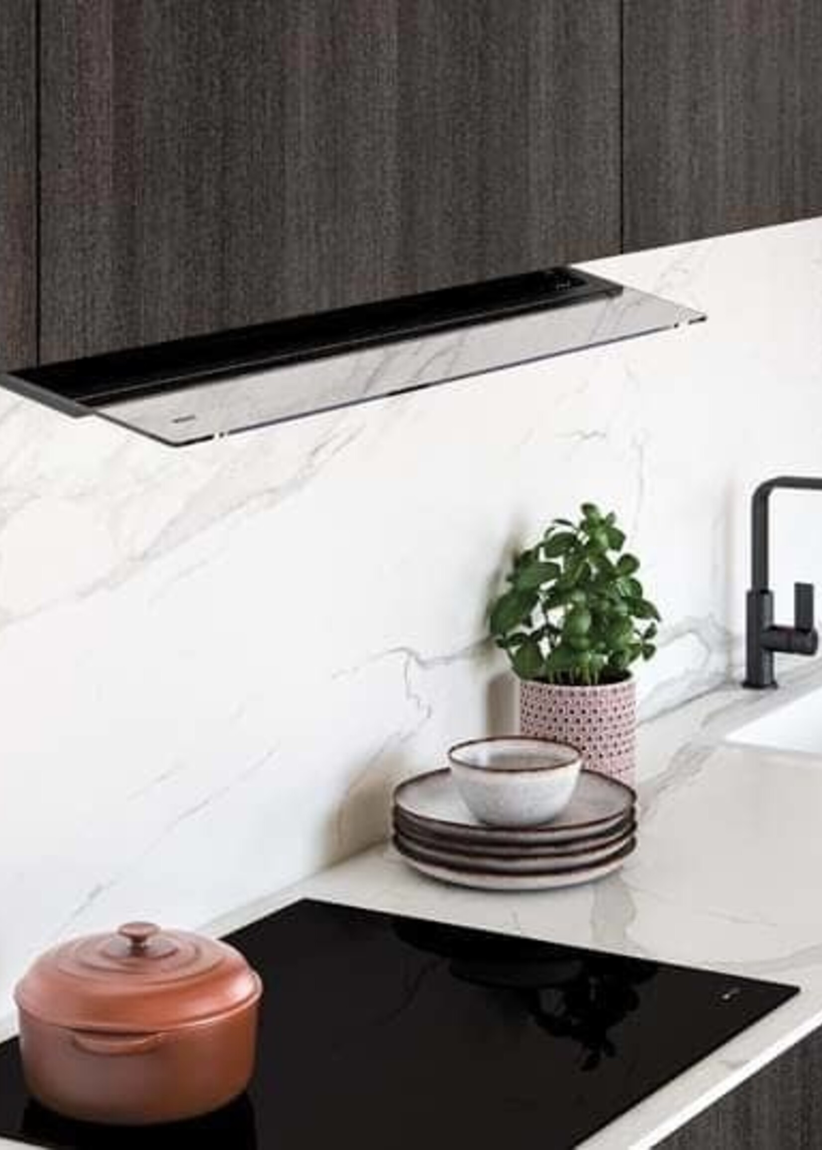 Novy 8770 Vlakschermkap - 120 cm - Antraciet