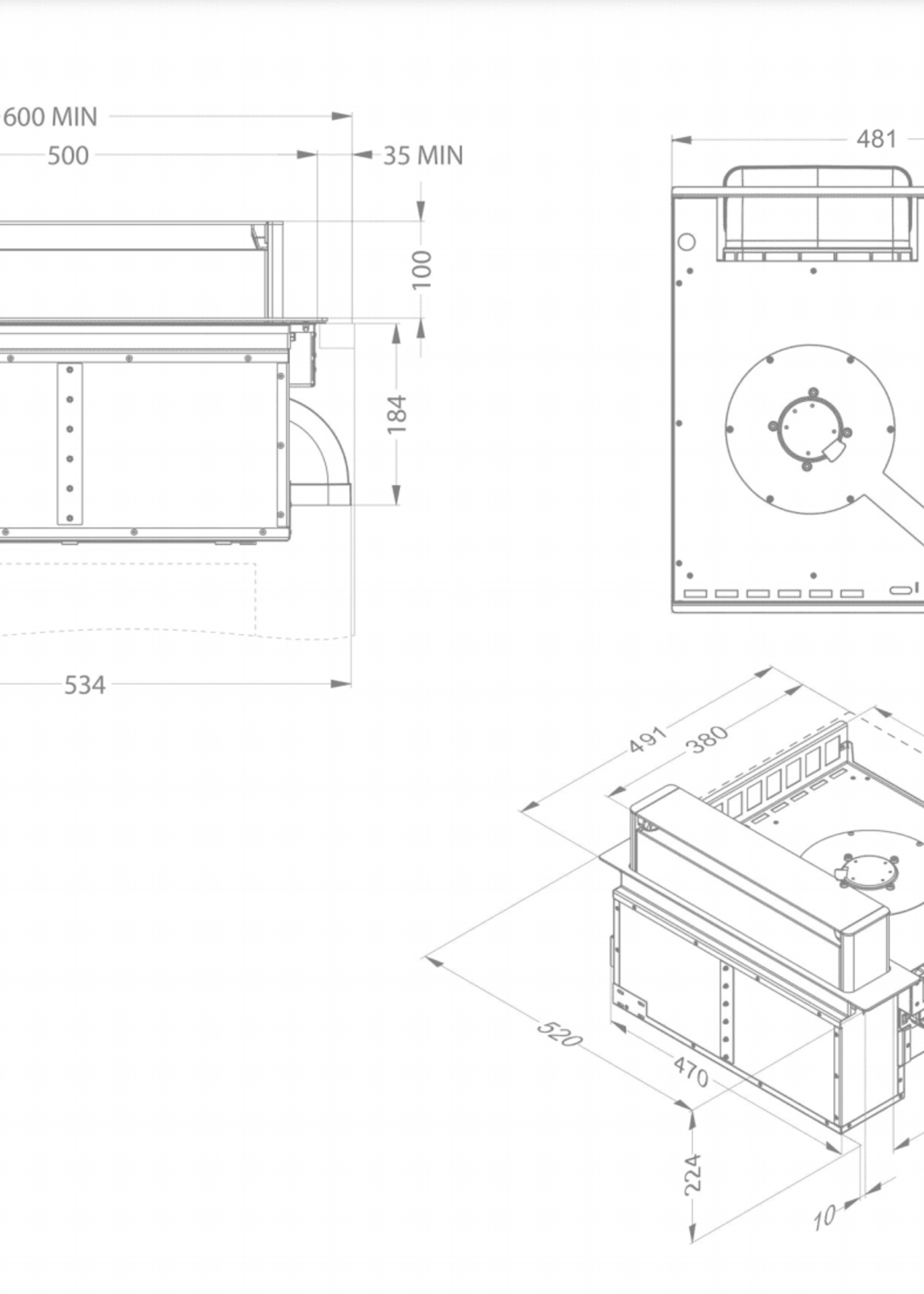 Novy 40000 Werkbladafzuiging - UP Power - 50 cm