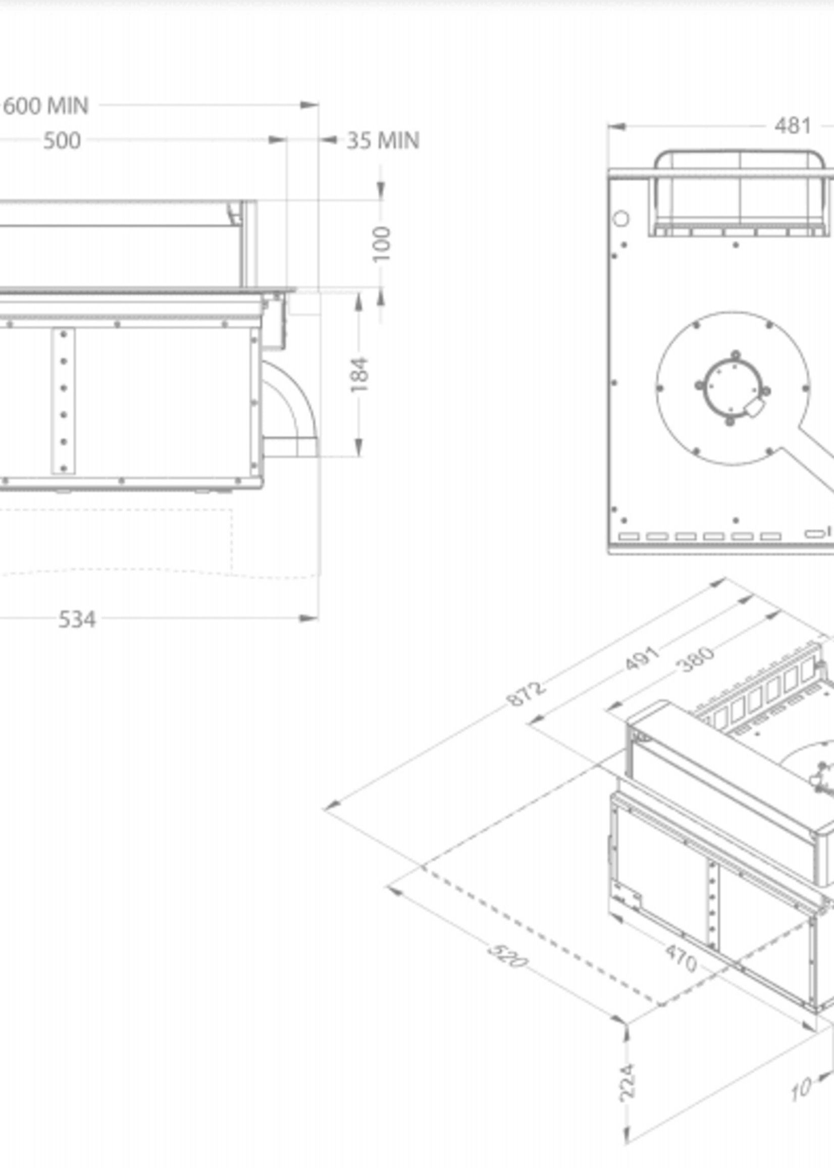 Novy 40008 Up Power Wok Inductiekookplaat met afzuiging - 90 cm