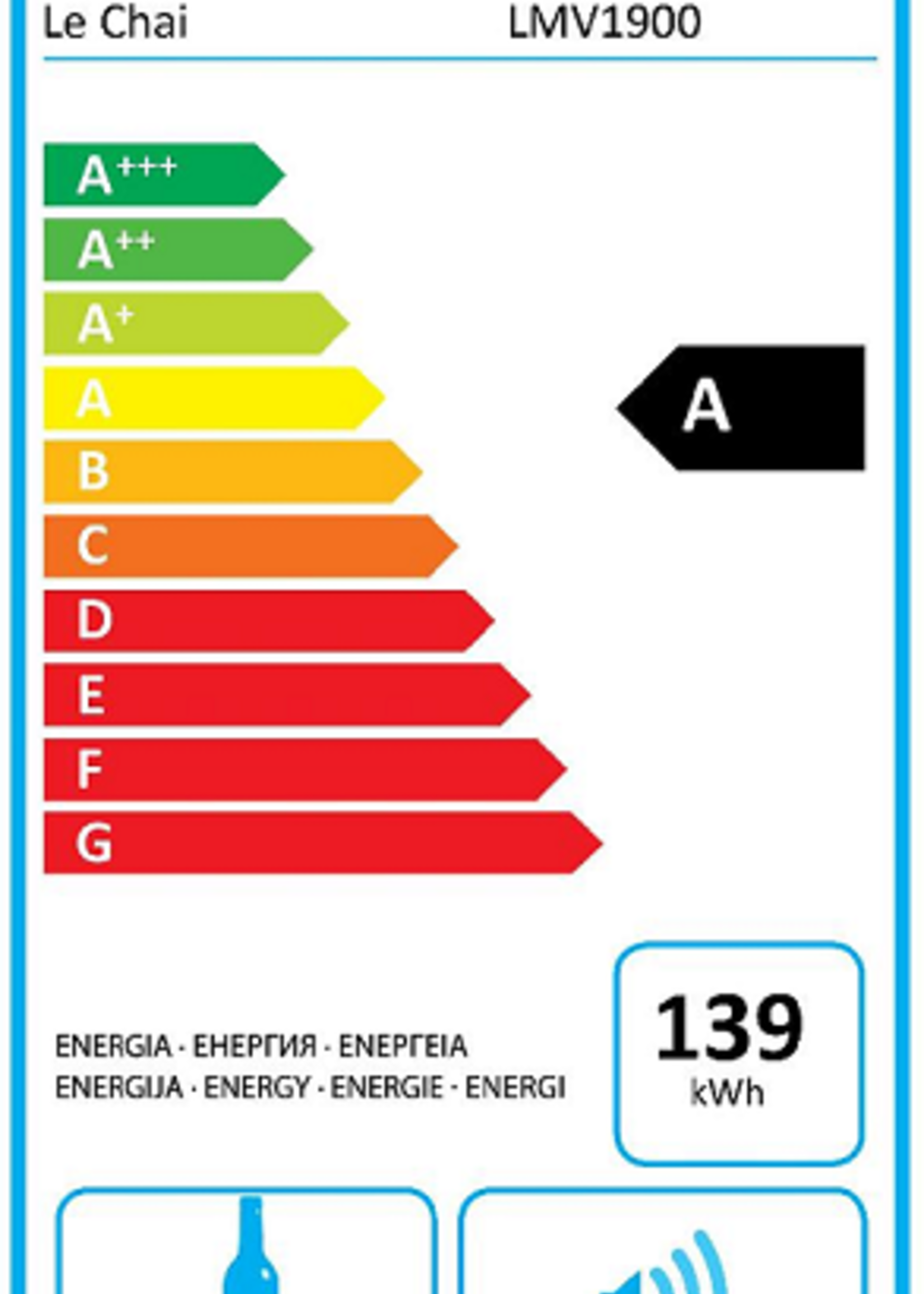 LE CHAI LMV1900 wijnkoelkast