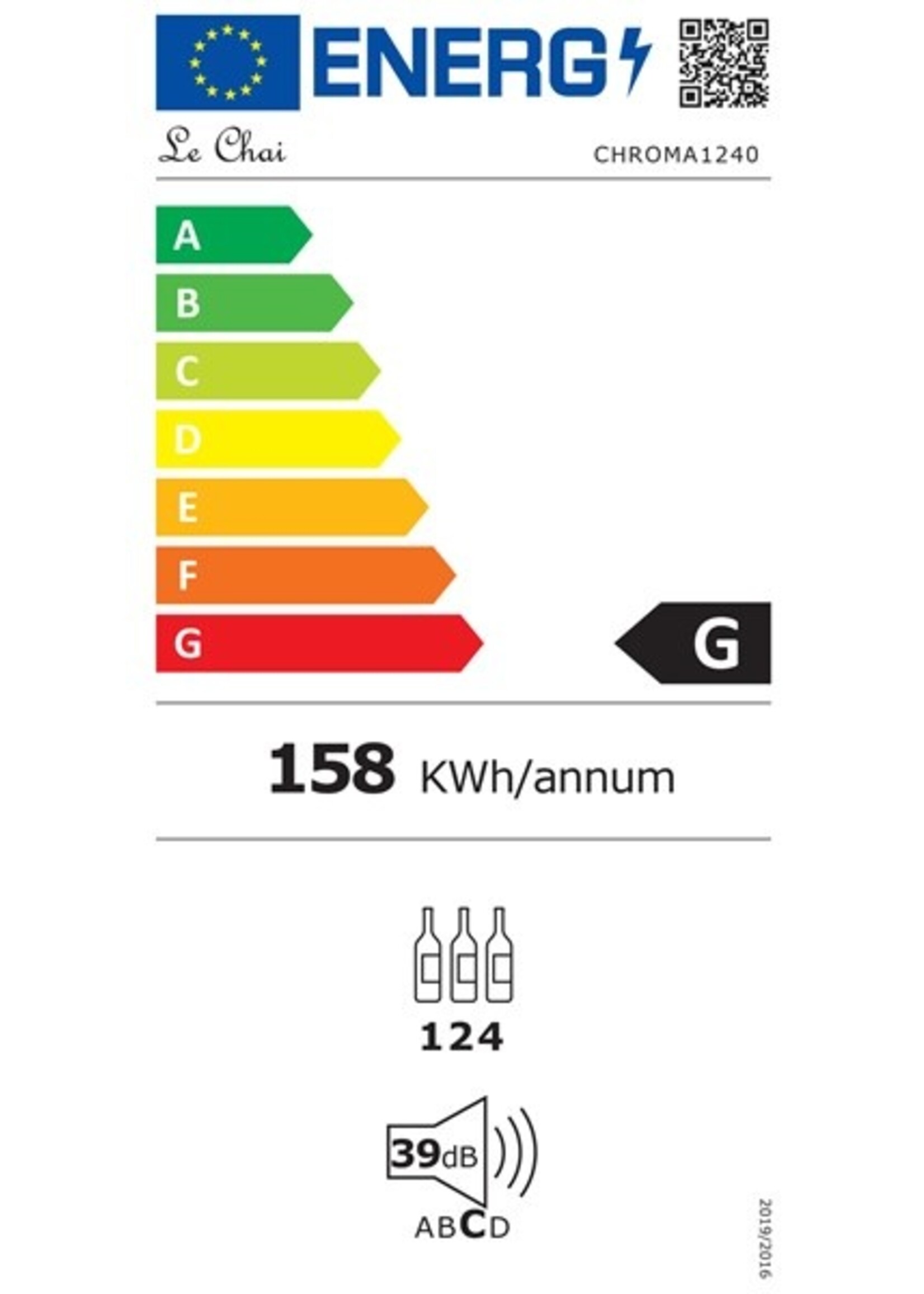 LE CHAI CHROMA1240 wijnkoelkast