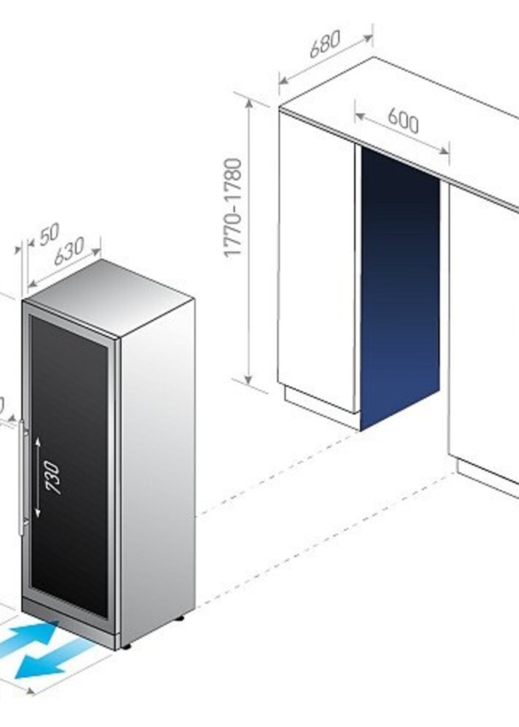LE CHAI CHROMA1240 wijnkoelkast