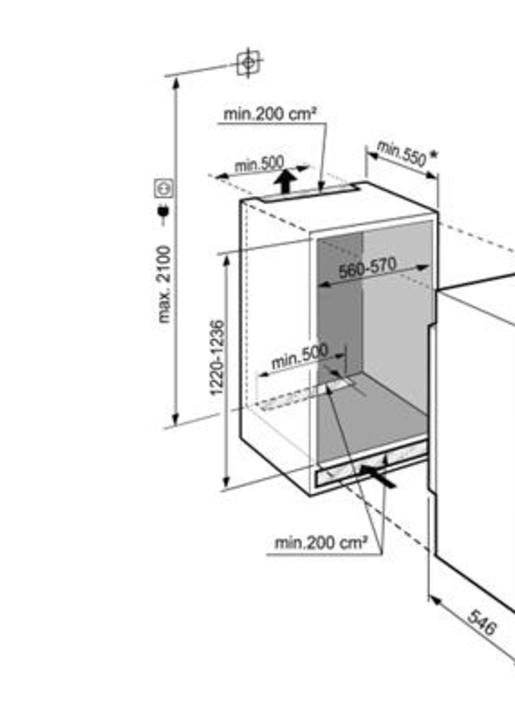 Liebherr IRD412060 inbouw koelkast