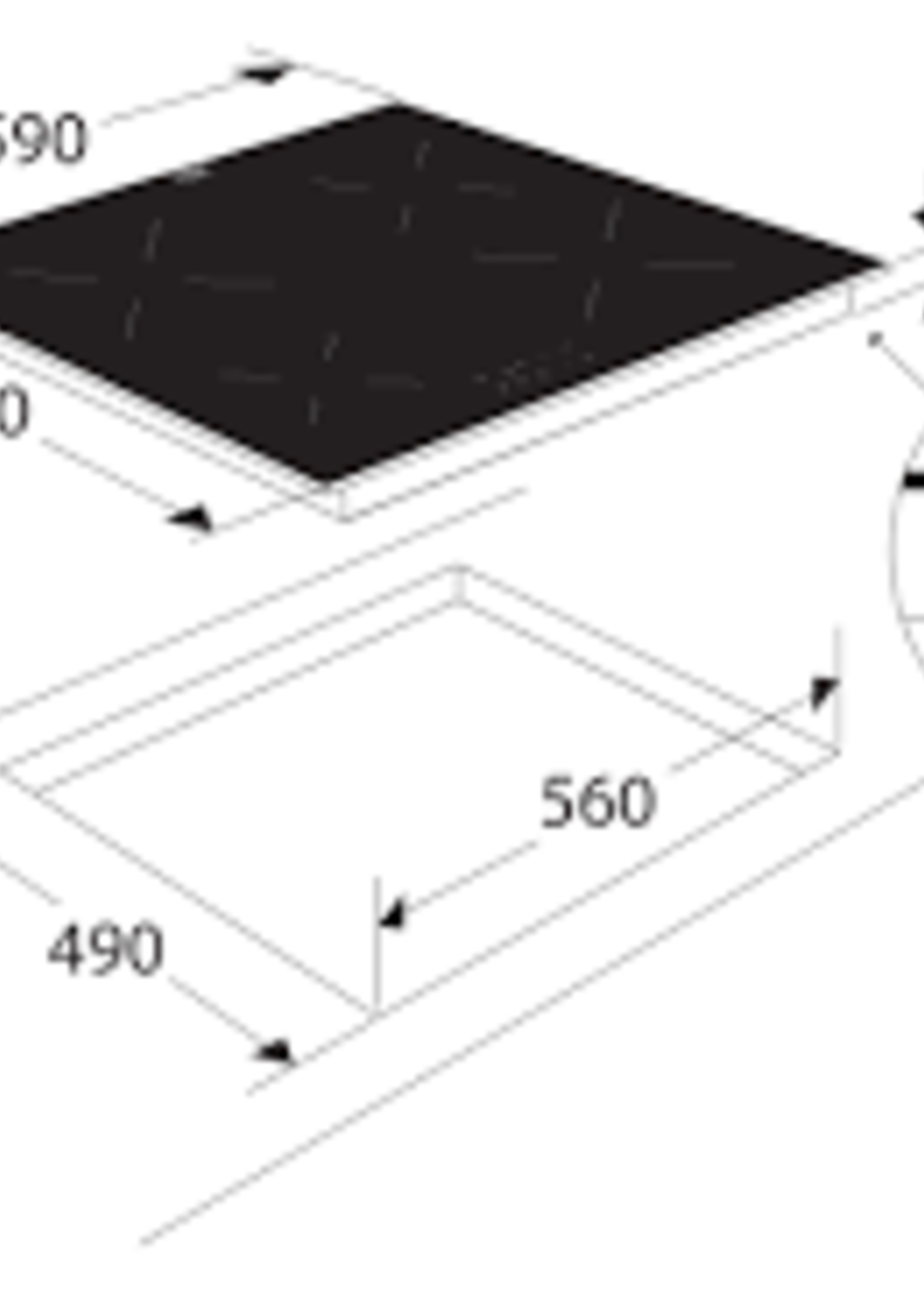 Etna KI1160ZT inductiekookplaat - 59 cm
