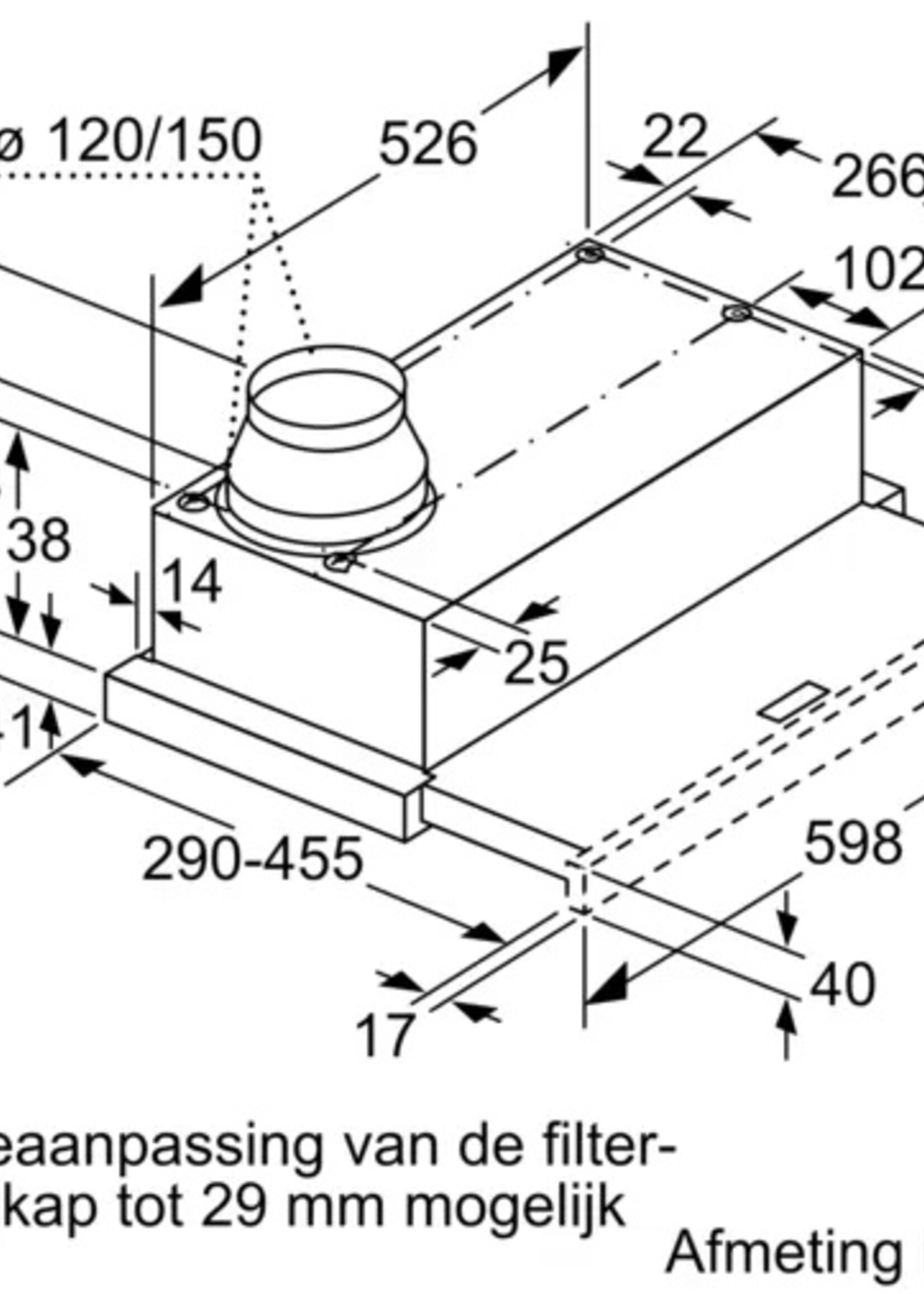 Bosch DFM064A50 vlakscherm afzuigkap Serie | 4 - 60cm